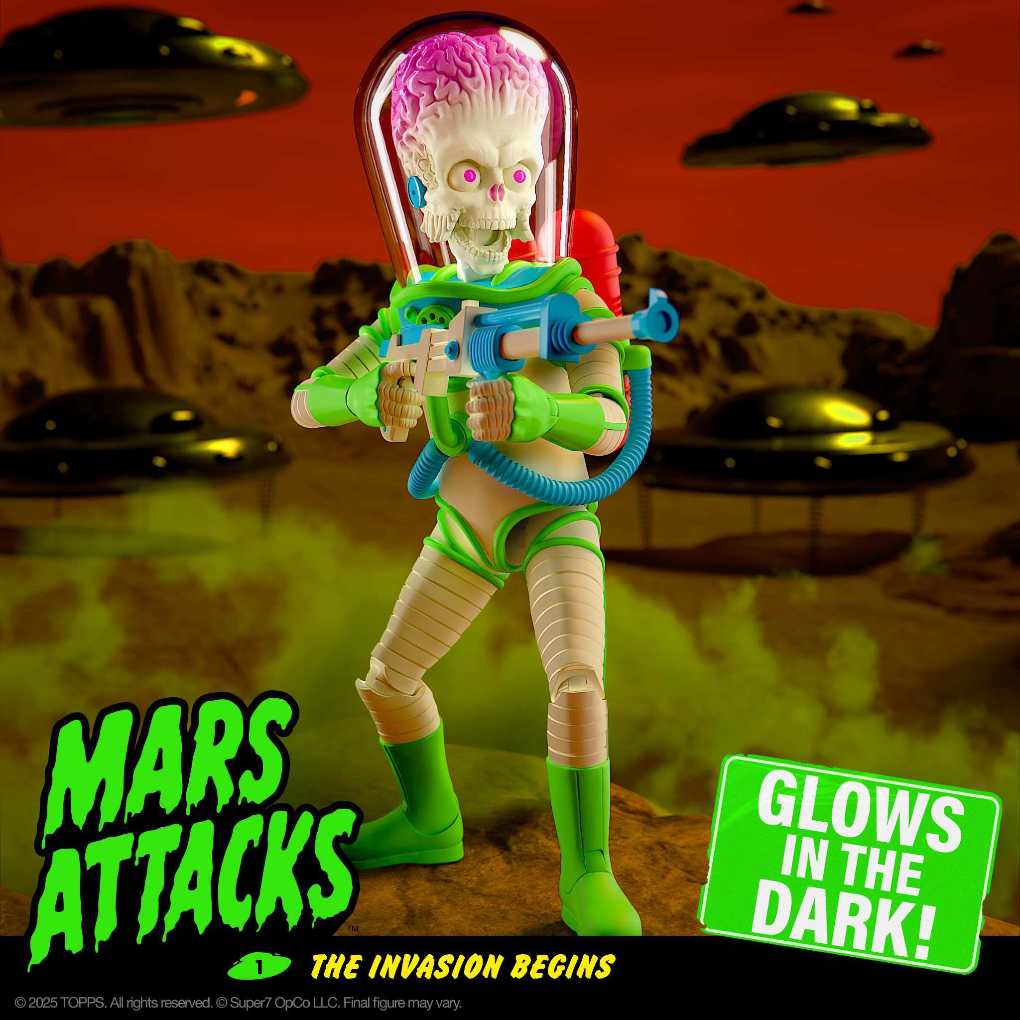 Mars Attacks ULTIMATES! Wave 02 - Martian (Invasion Begins, Glow)