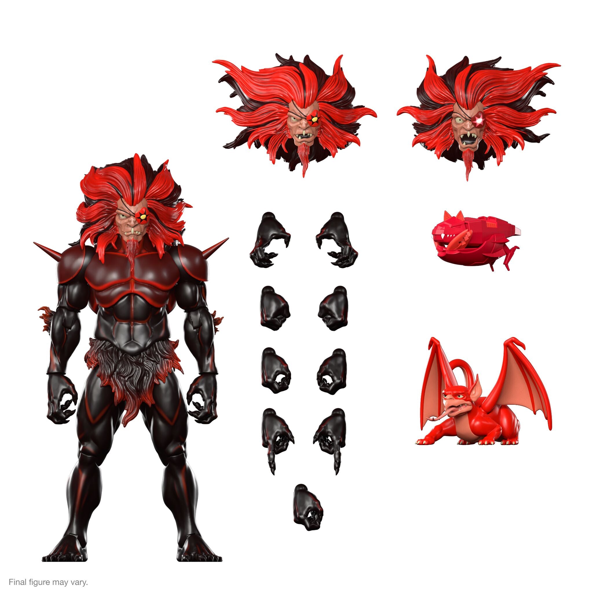 Mon*Star from SilverHawks ULTIMATES Wave 2 in pre transformation form with multiple heads and parts displayed