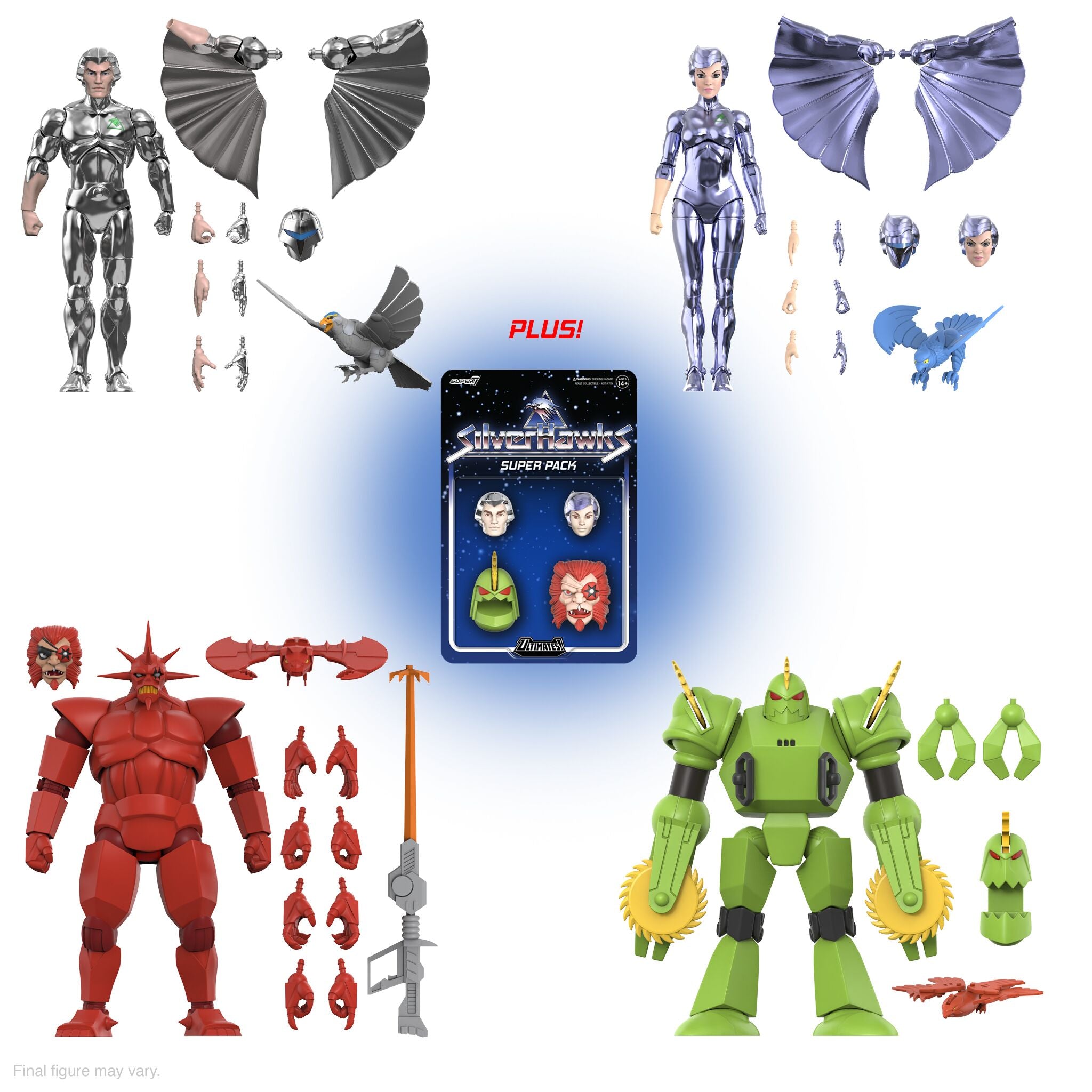 SilverHawks ULTIMATES! Wave 4 - Steelheart, Quicksilver, Mon*Star & Buzz-Saw