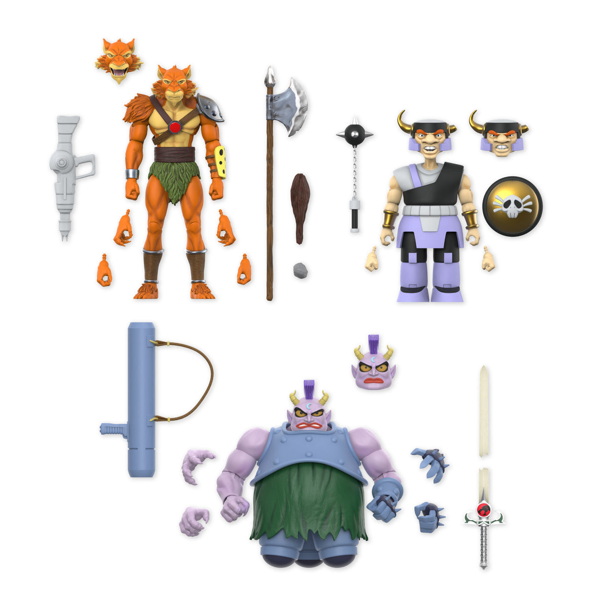 ThunderCats ULTIMATES! Wave 16 - Jackalman (Cartoon), Top-Spinner (Cartoon) & Tug Mug
