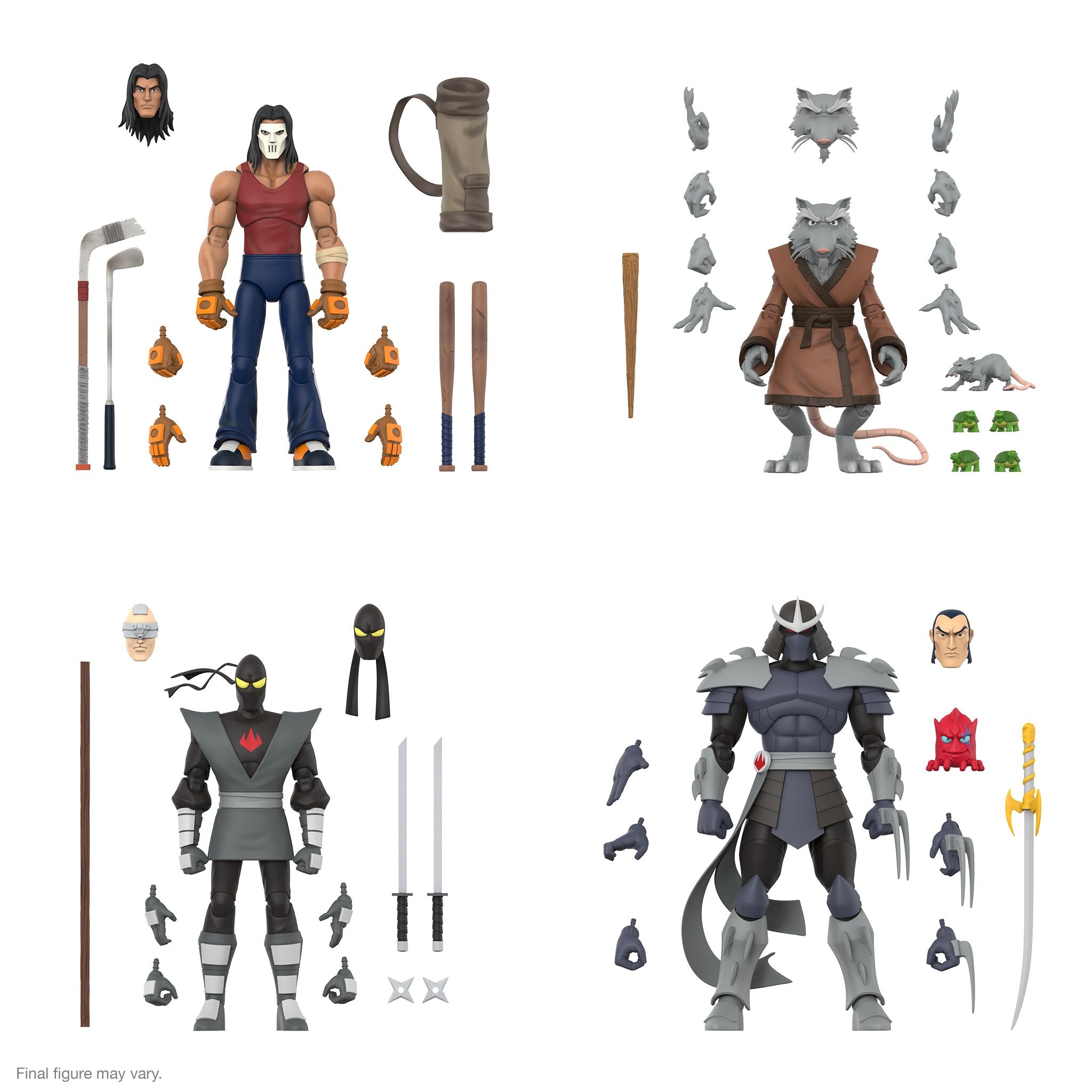 Teenage Mutant Ninja Turtles ULTIMATES! Wave 13 - Splinter, Casey Jones, Shredder, & Foot Ninja