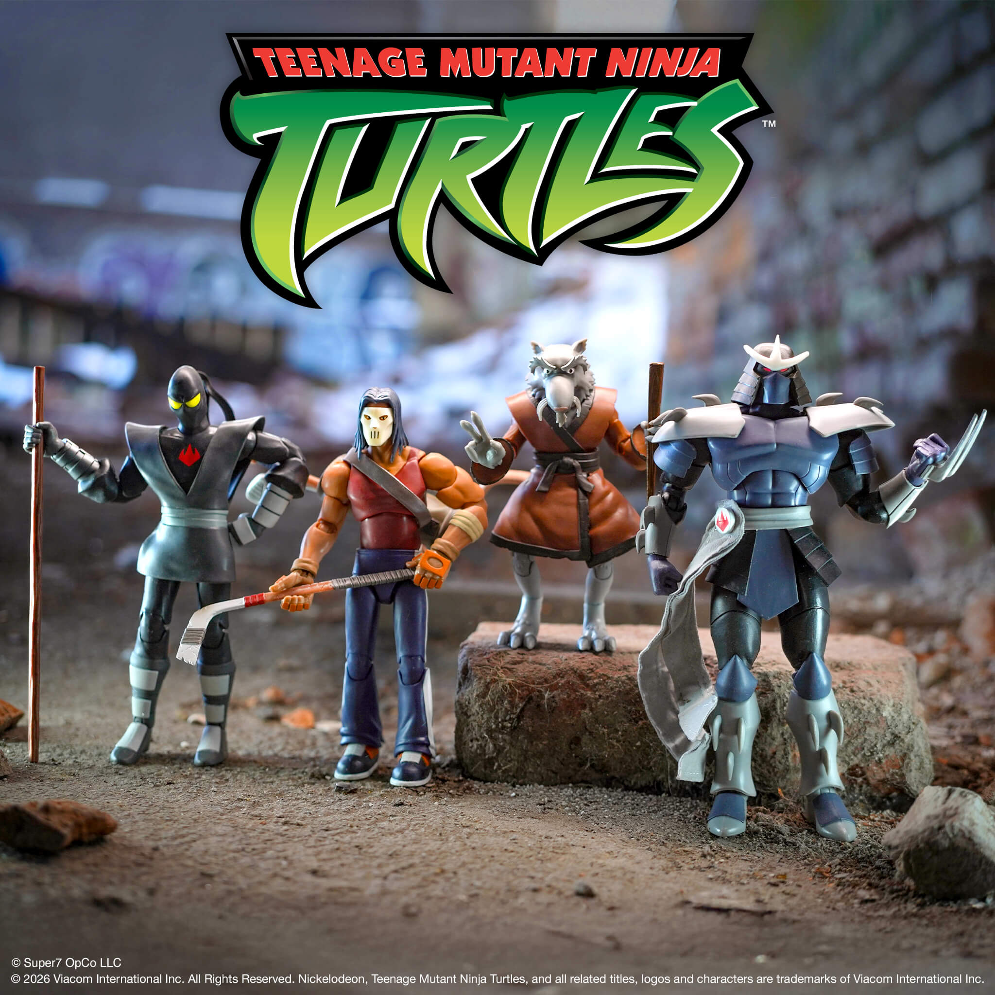 Teenage Mutant Ninja Turtles ULTIMATES! Wave 13 - Splinter, Casey Jones, Shredder, & Foot Ninja