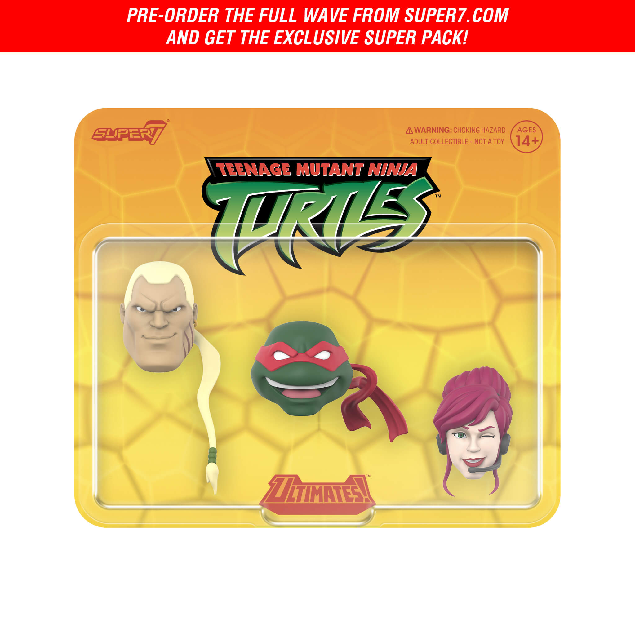 Teenage Mutant Ninja Turtles ULTIMATES! Wave 14 - April O'Neil, Hun, Raphael, Shell Cycle & Super Pack
