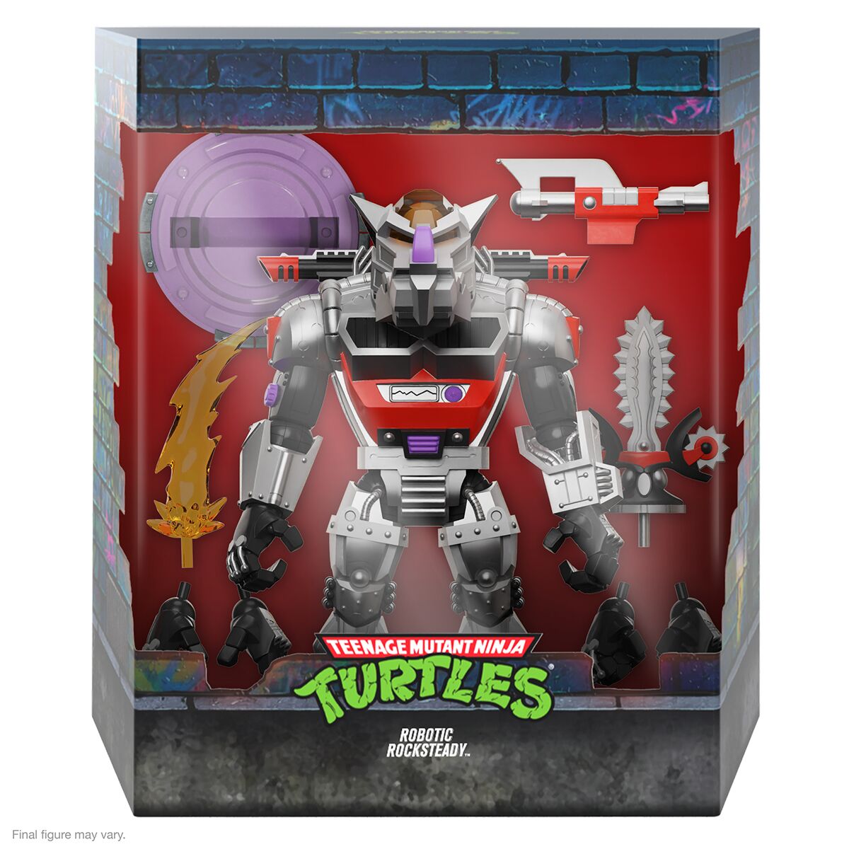 Teenage Mutant Ninja Turtles ULTIMATES! Wave 8 - Space Cadet Raphael, Shredder (Silver Armor), Robot Rocksteady, & Genghis Frog
