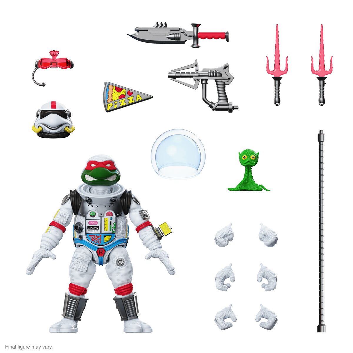 Teenage Mutant Ninja Turtles ULTIMATES! Wave 8 - Space Cadet Raphael, Shredder (Silver Armor), Robot Rocksteady, & Genghis Frog