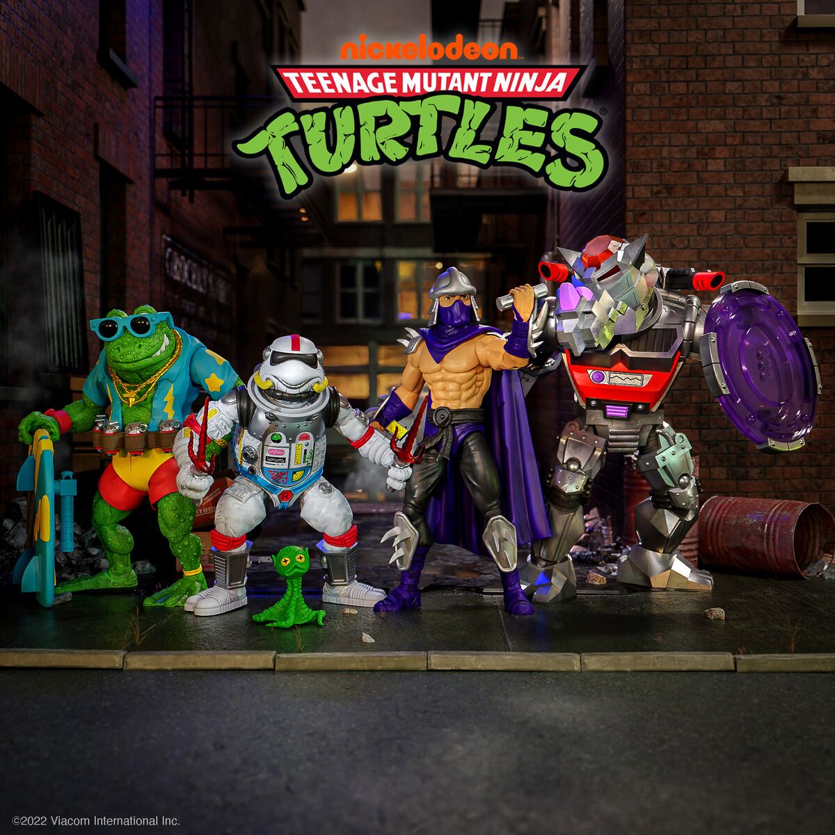Teenage Mutant Ninja Turtles ULTIMATES! Wave 8 - Space Cadet Raphael, Shredder (Silver Armor), Robot Rocksteady, & Genghis Frog