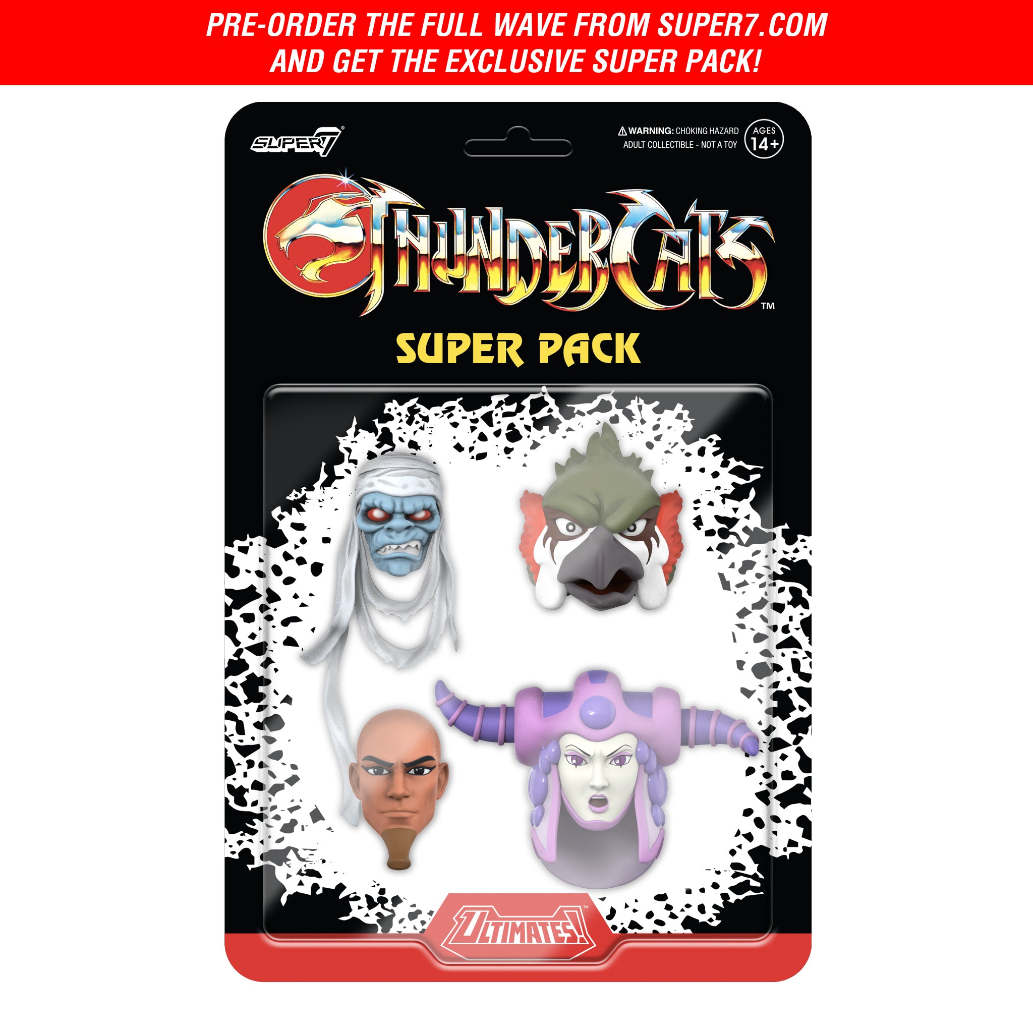 ThunderCats ULTIMATES! Wave 15 - Jagara, Zaxx, Wizz-Ra & Mumm-Ra (Old Man) + Super Pack