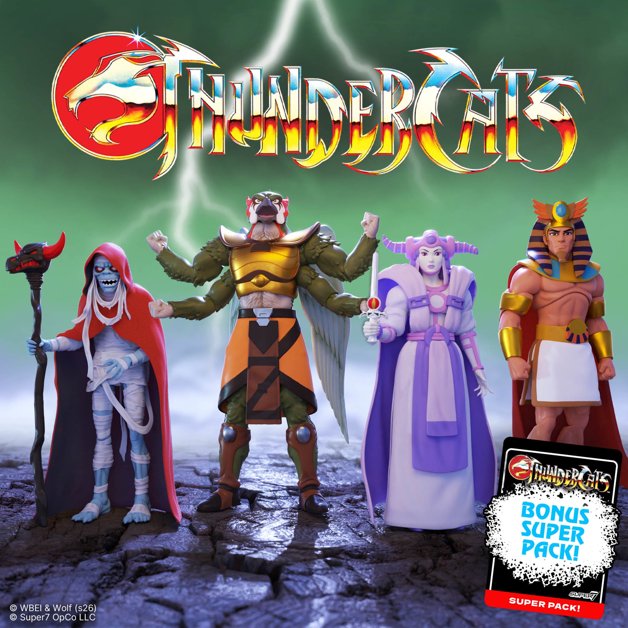 ThunderCats ULTIMATES! Wave 15 - Jagara, Zaxx, Wizz-Ra & Mumm-Ra (Old Man) + Super Pack