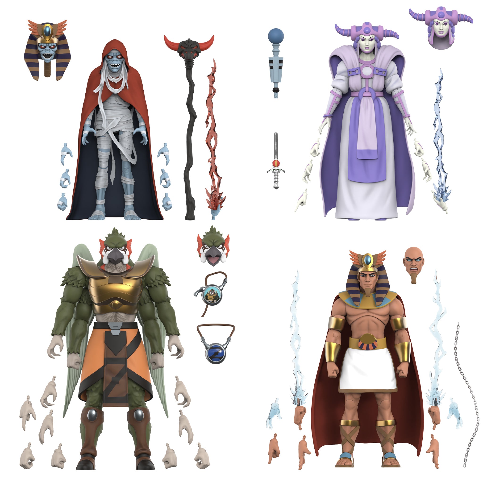 ThunderCats ULTIMATES! Wave 15 -Jagara, Zaxx, Wizz-Ra & Mumm-Ra (Old Man)