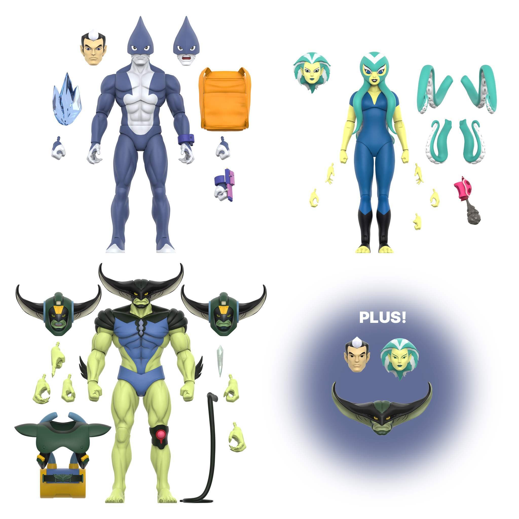 TigerSharks ULTIMATES! Wave 1 - Mako, Octavia, T-Ray + Super Pack