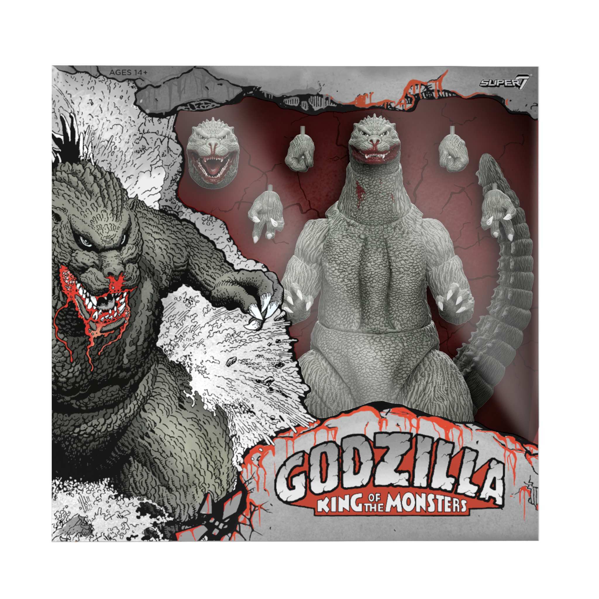 Toho ULTIMATES! - Godzilla 1989 (Greyscale Comic Book - Thirsty For Blood)
