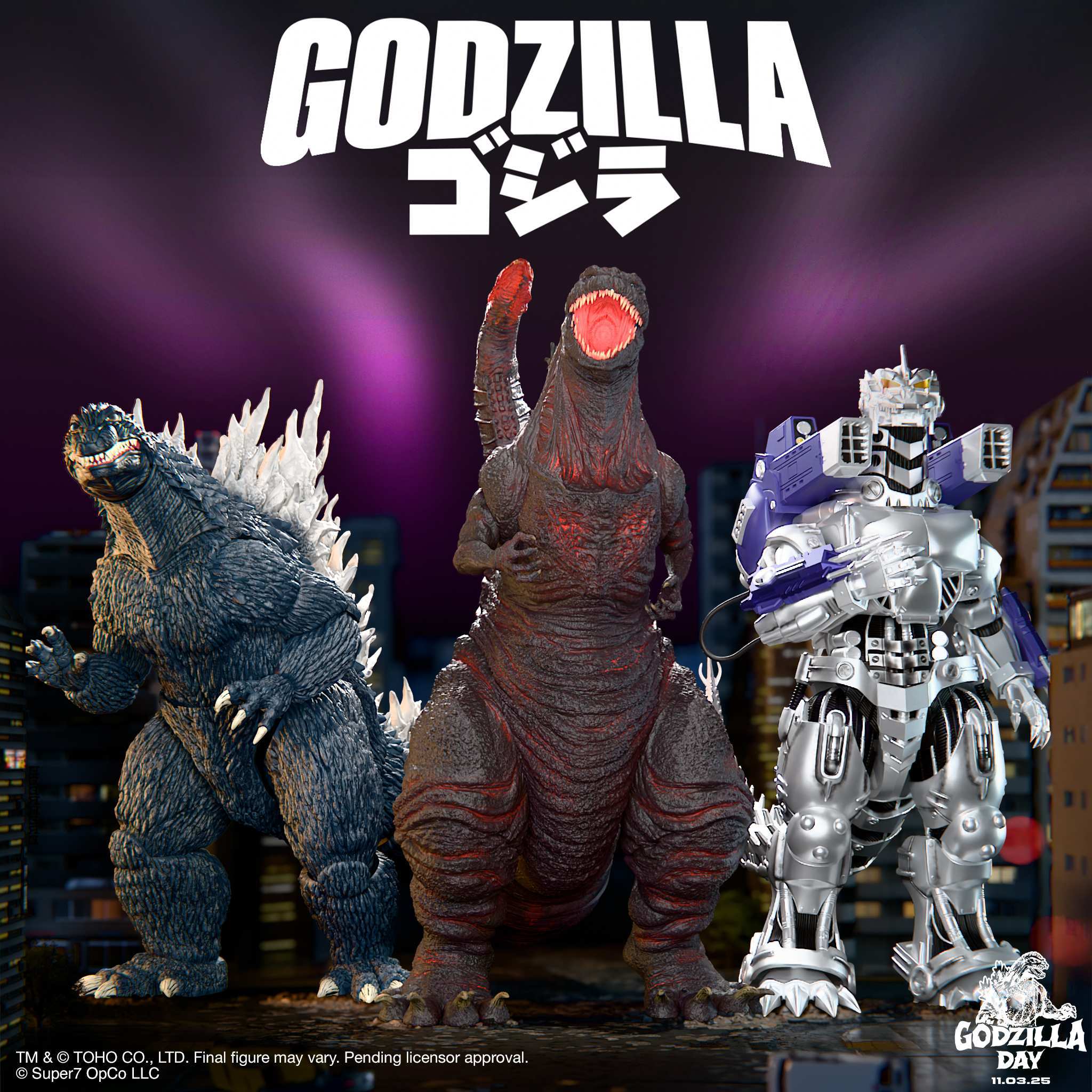 Toho ULTIMATES! Wave 6 - Godzilla (Shin), Godzilla Millennium & Kiryu Mechagodzilla
