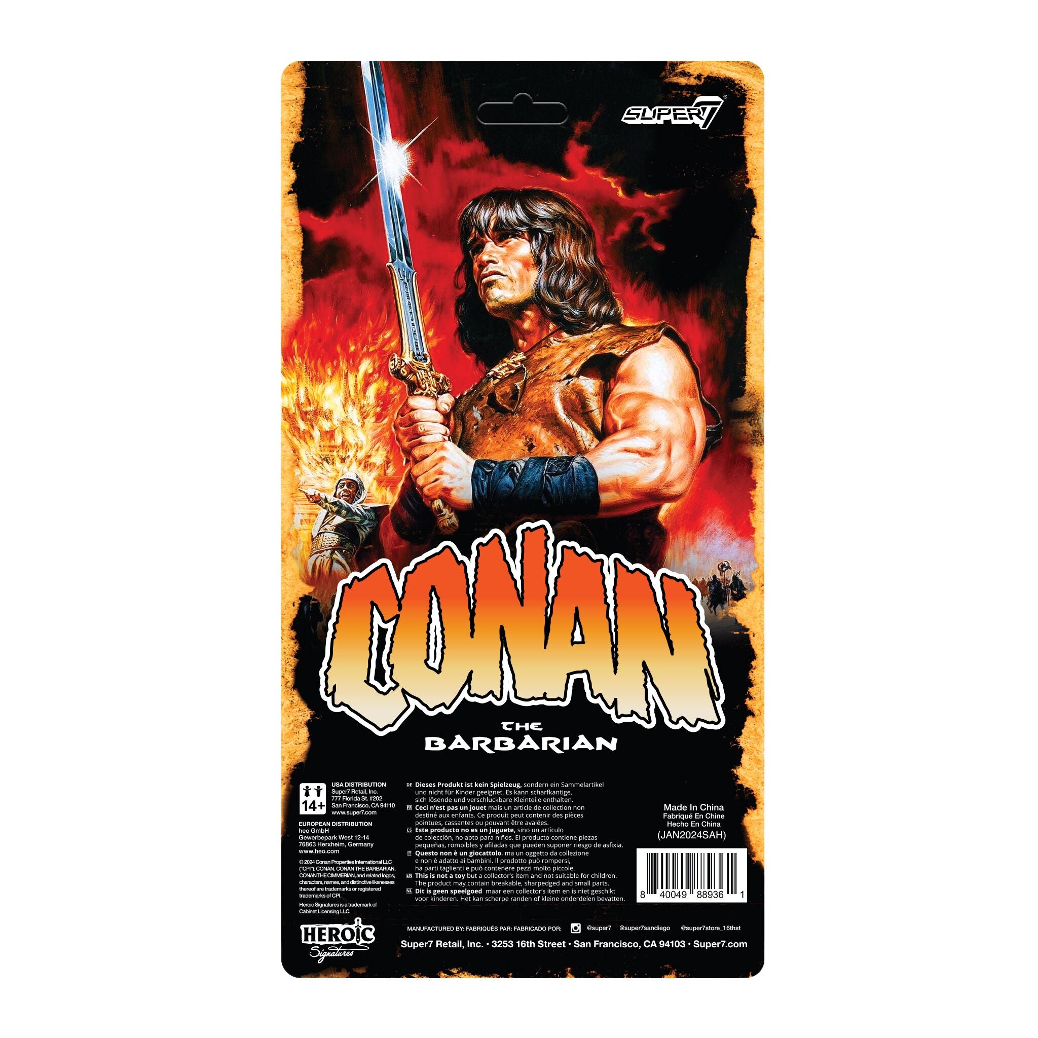 Conan the Barbarian Vintage Figures Wave 01 - Conan (Blood Splatter)