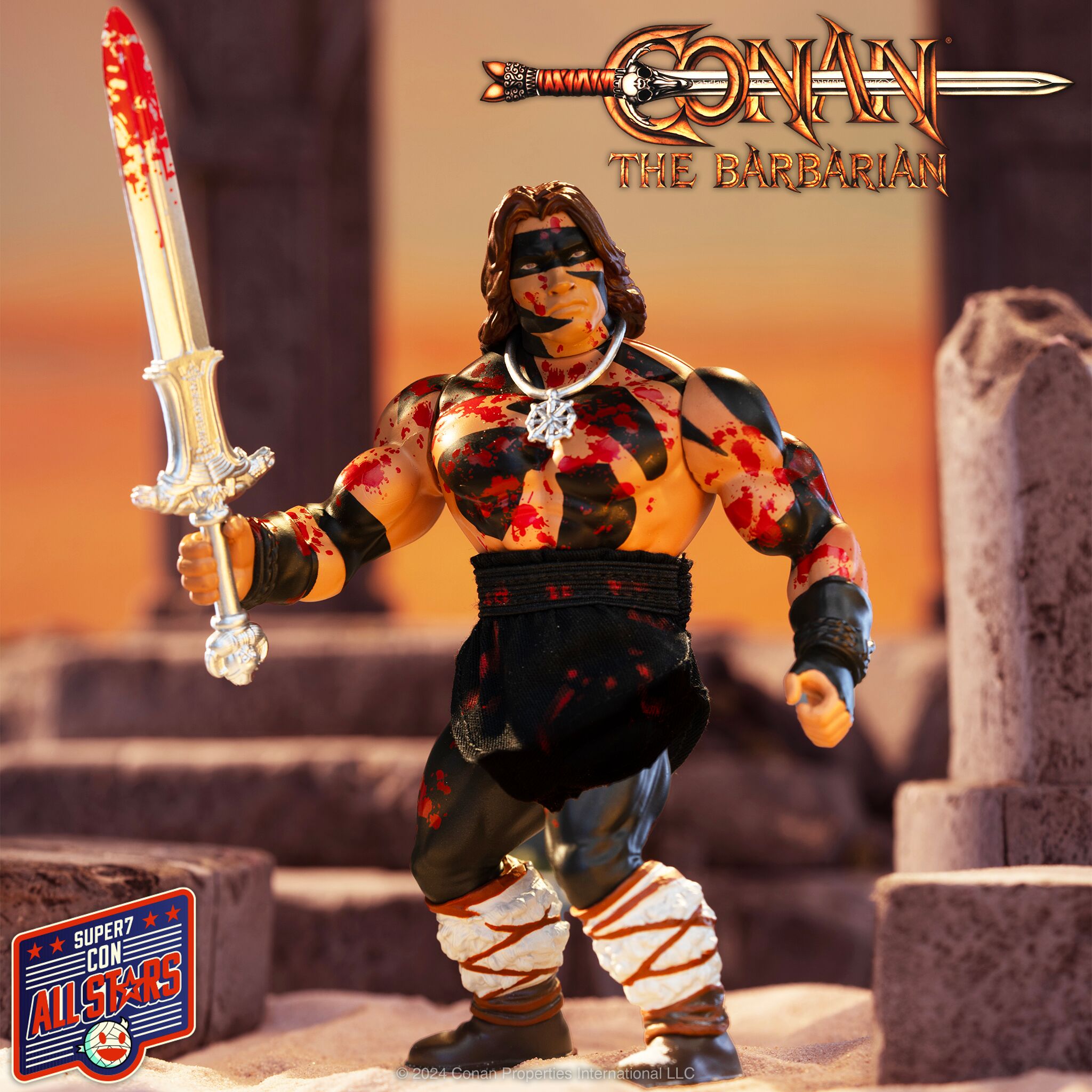 Conan the Barbarian Vintage Figures Wave 01 - Conan (Blood Splatter)