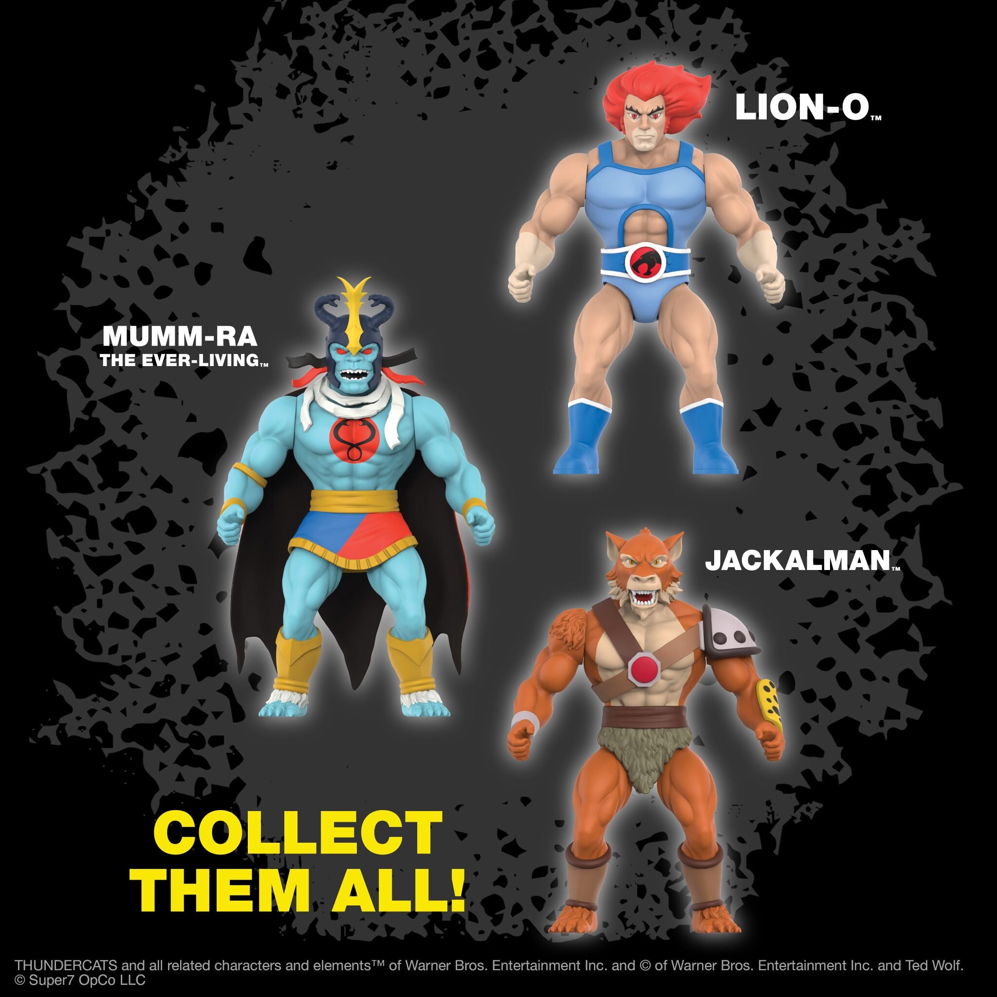 ThunderCats Vintage Figures Wave 01 - Lion-O, Mumm-Ra (Ever Living), & Jackalman