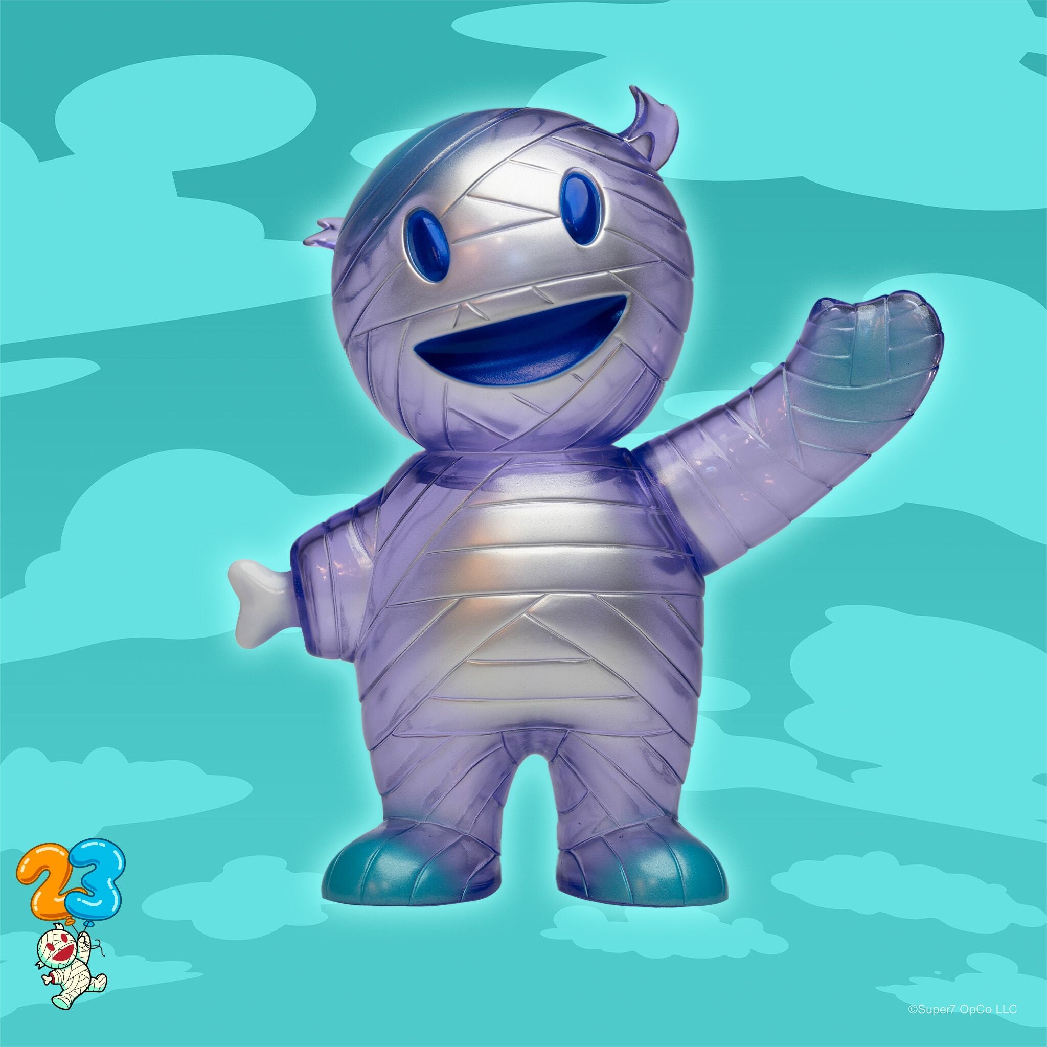 Super7 Japanese Vinyl - Mascots - Mummy Boy (Ghostly Grape)