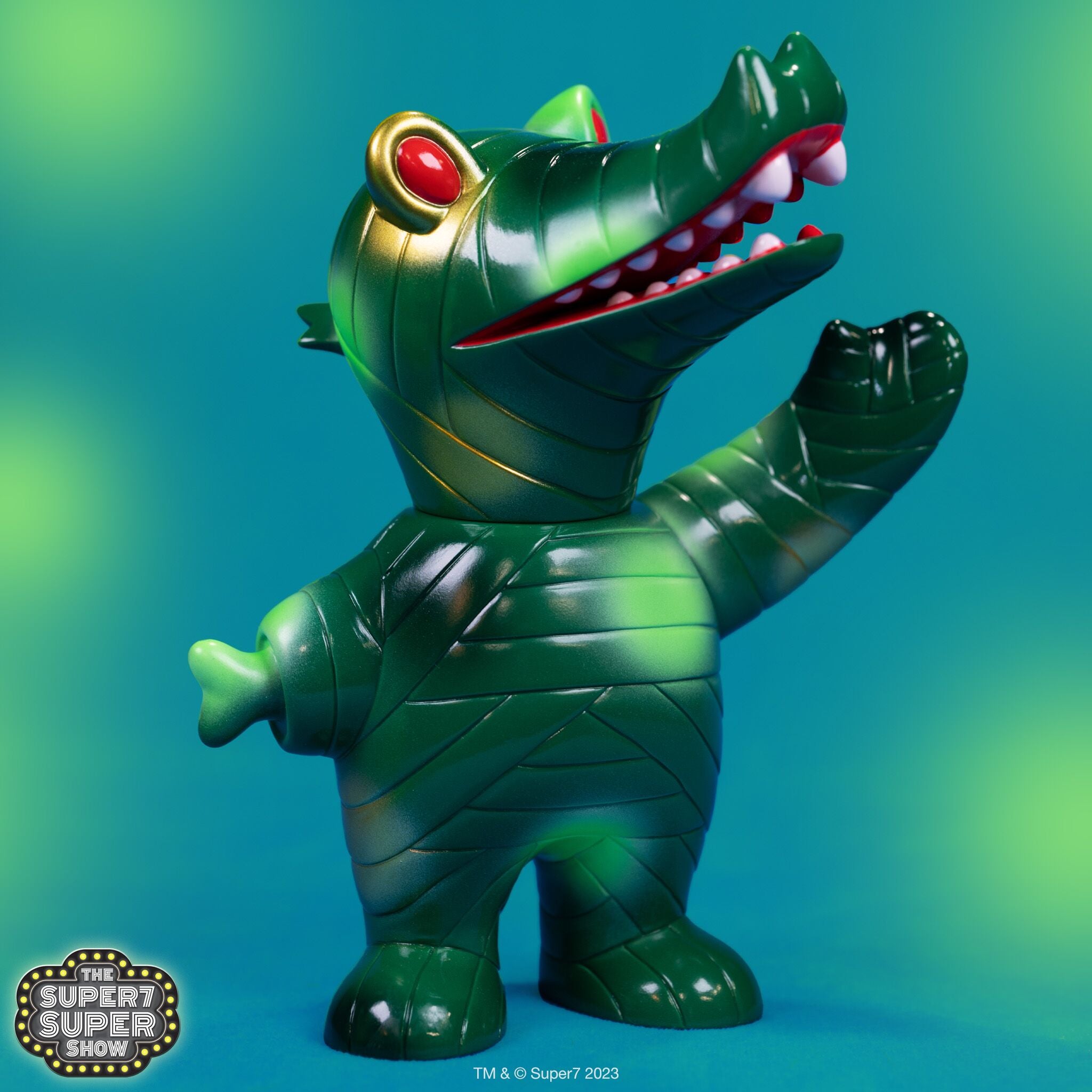Super7 Japanese Vinyl - Mummy Gator (Green Spots)