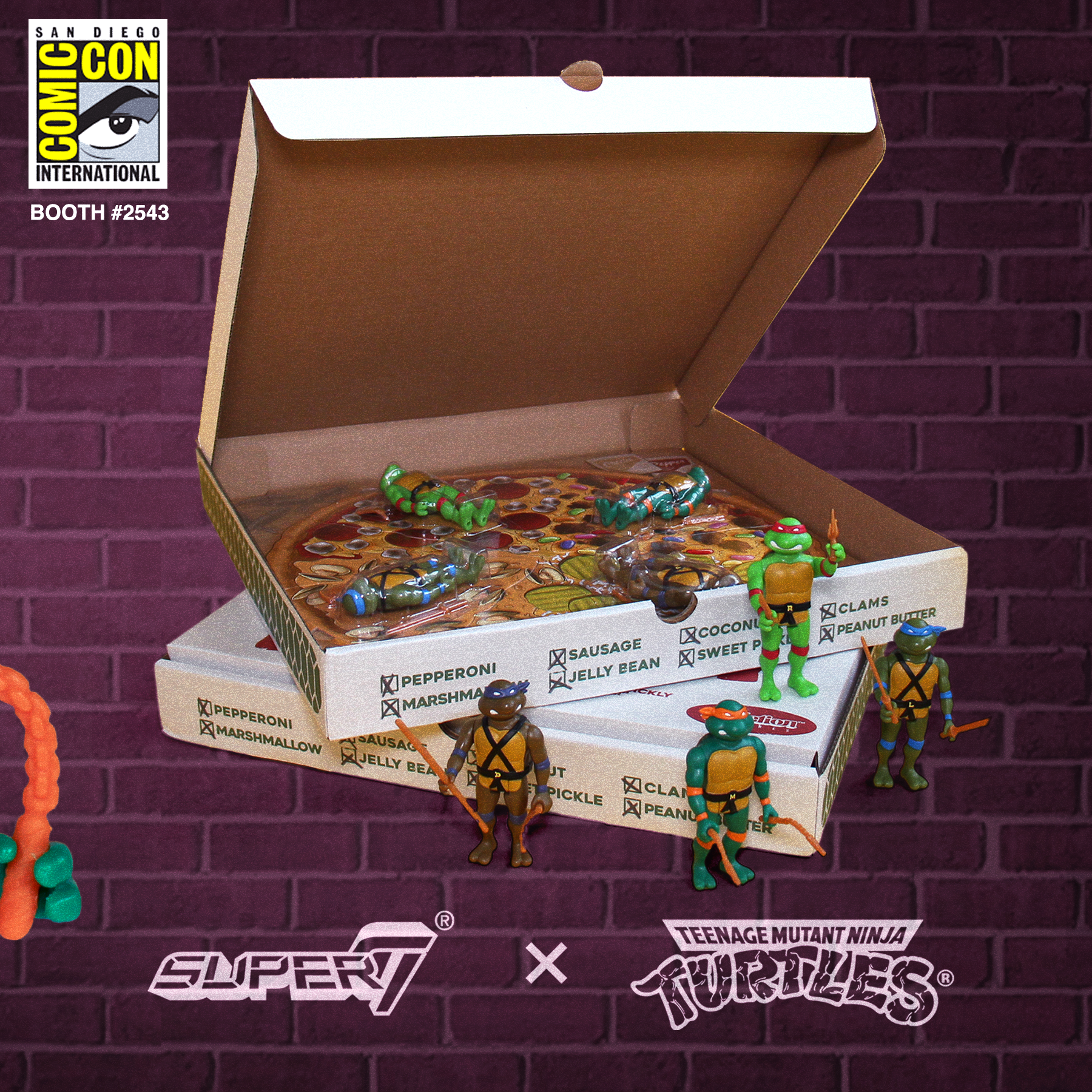 Teenage Mutant Ninja Turtles ReAction - Pizza Box 4-Pack (SDCC 2019)