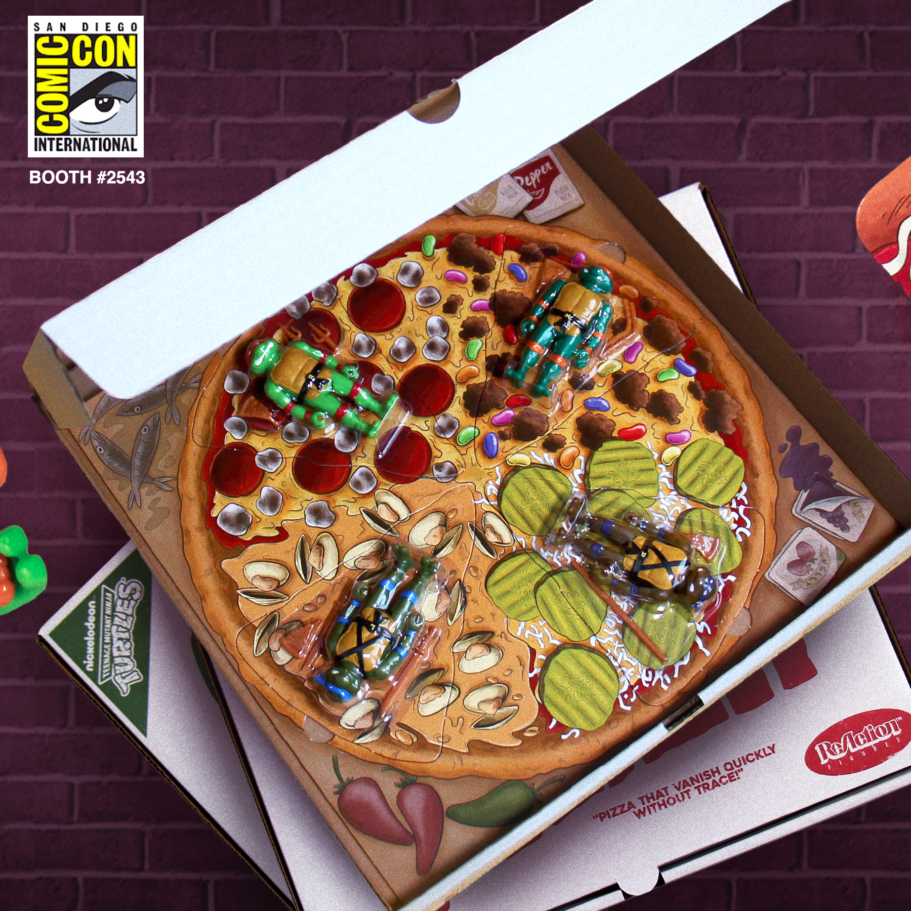 Teenage Mutant Ninja Turtles ReAction - Pizza Box 4-Pack (SDCC 2019)