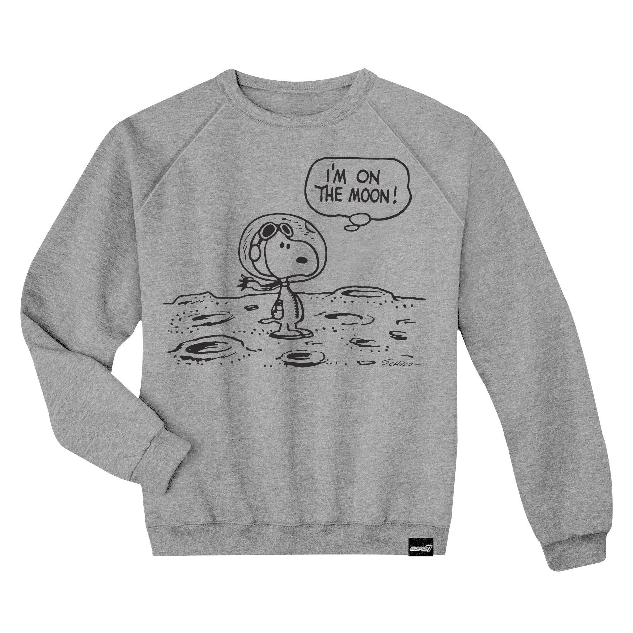 Peanuts Crewneck Sweatshirt - Snoopy on the Moon