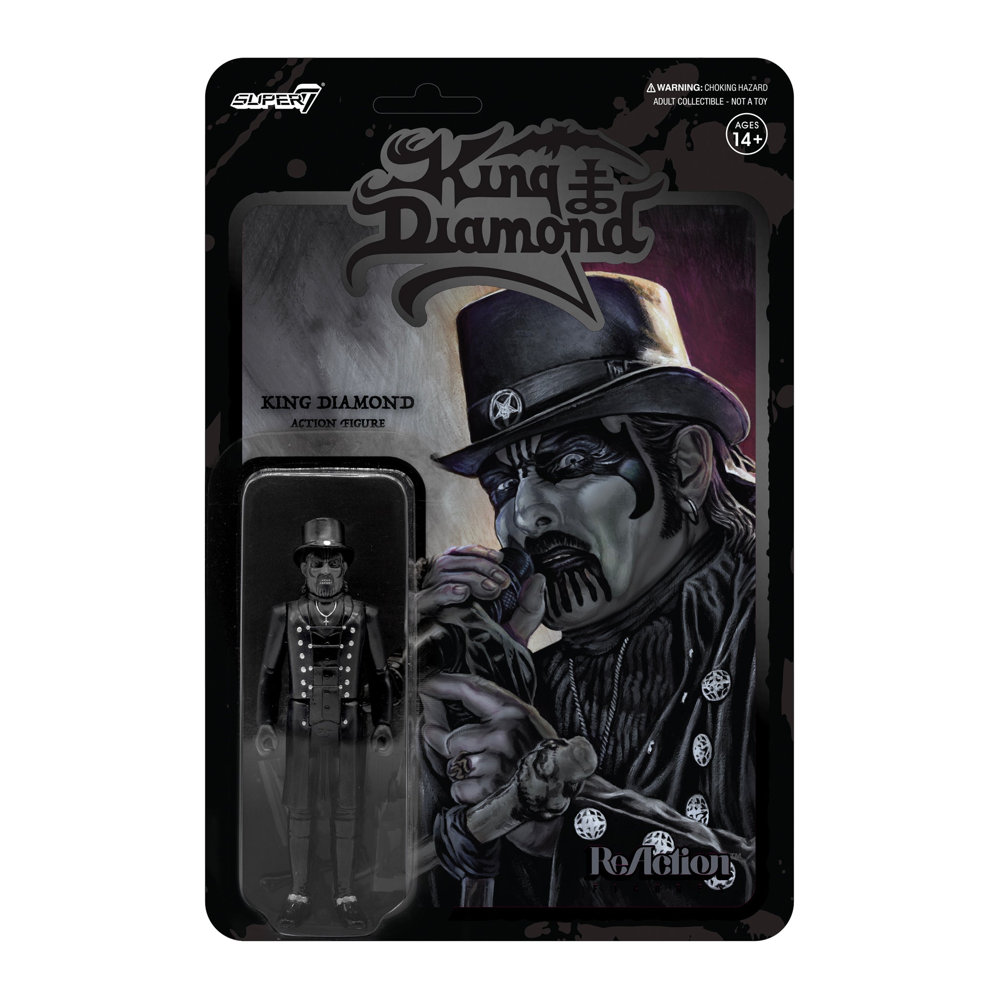 King Diamond ReAction Figure - Top Hat (Midnight Black Metal)
