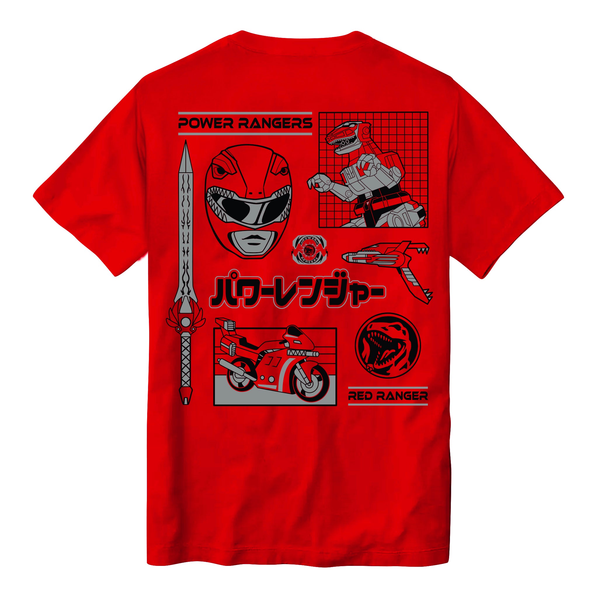 Mighty Morphin Power Rangers - Red Ranger Dino T-shirt