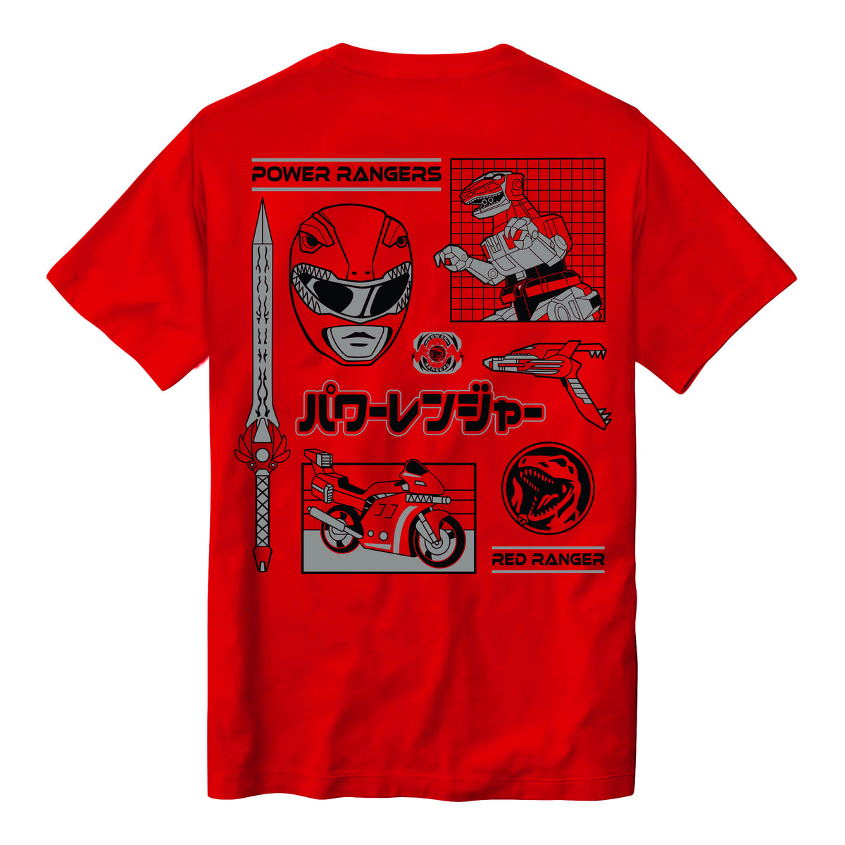 Mighty Morphin Power Rangers - Red Ranger Dino T-shirt – Super7