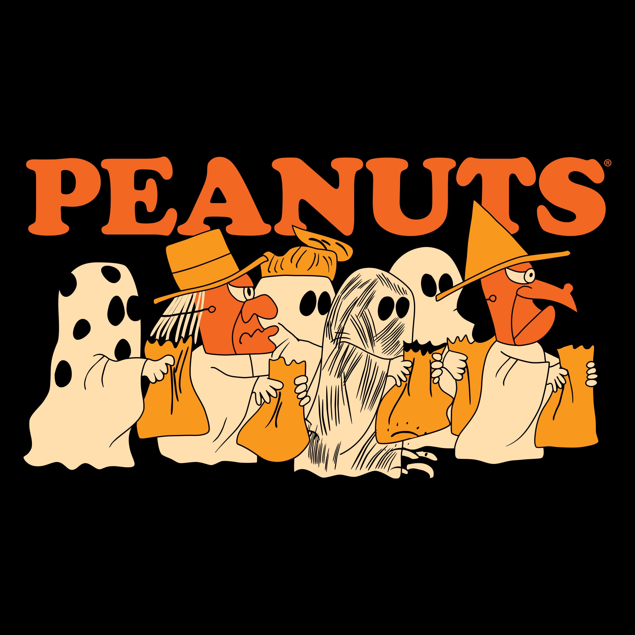 Peanuts Charlie Brown Ghost Sheet T-Shirt