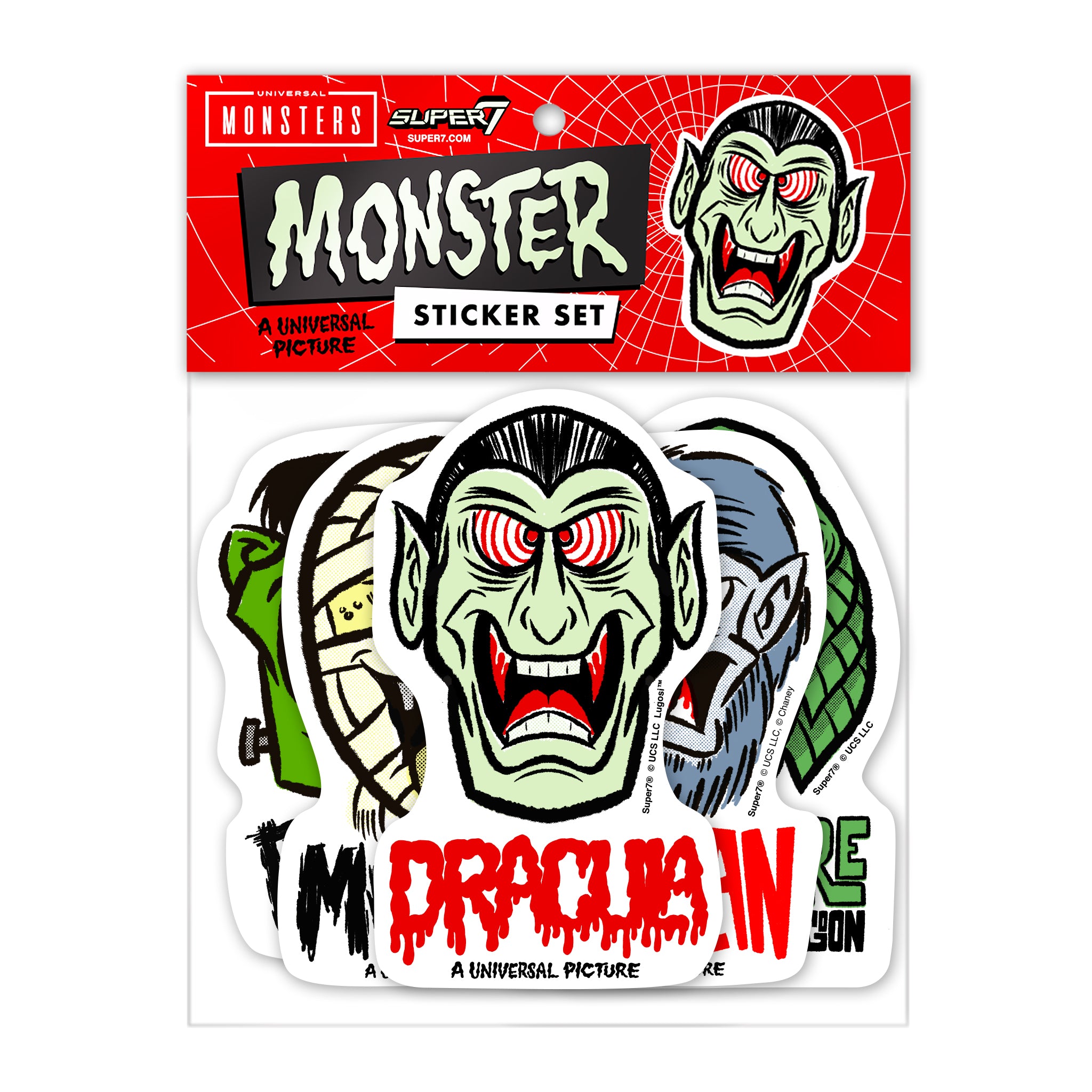 Universal Monsters Stickers - FreakyFaces Sticker Pack