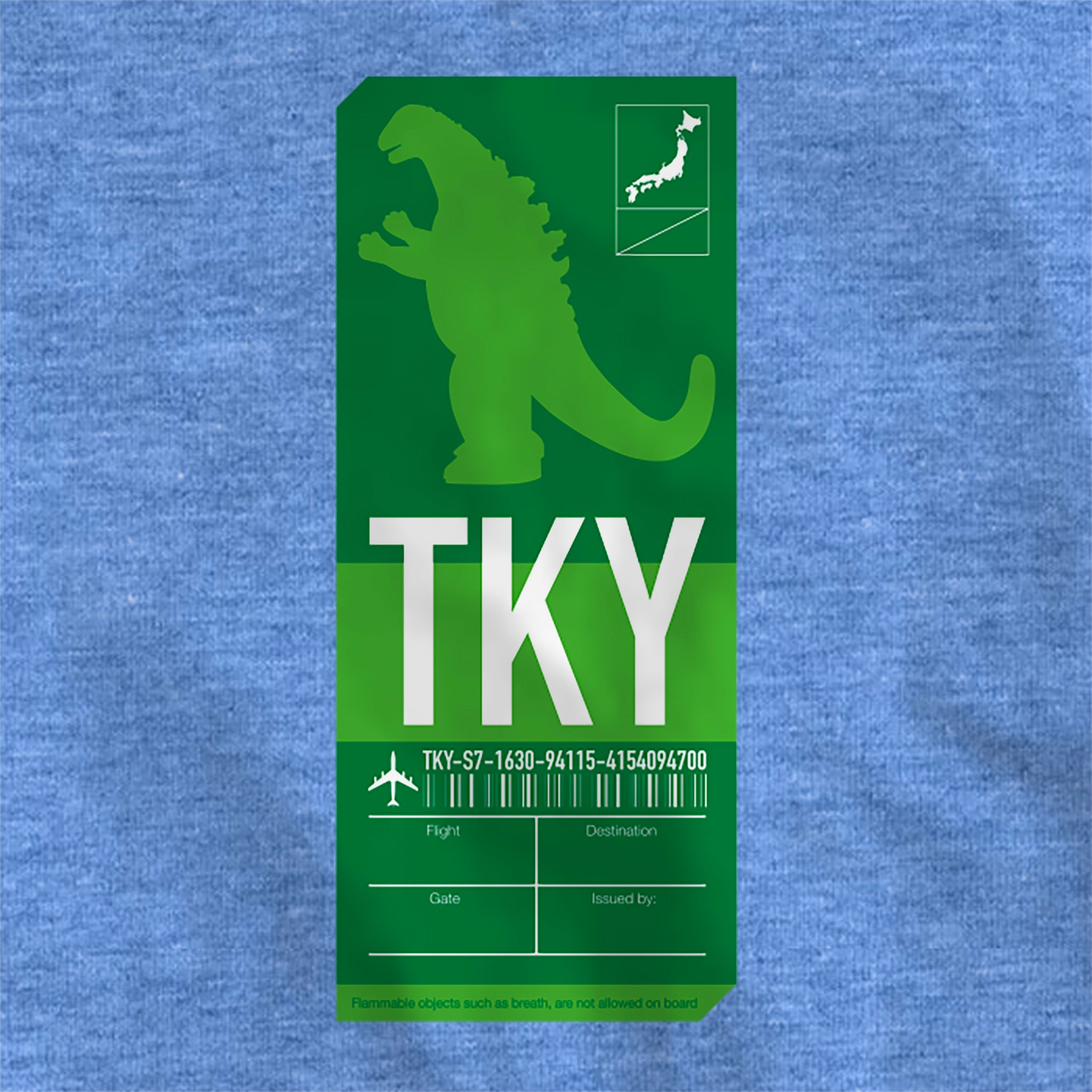 Toho T-Shirt - Godzilla Ticket