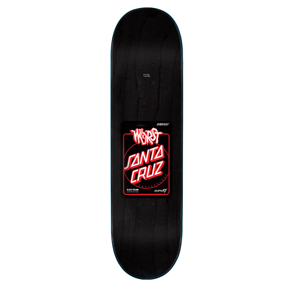 The Worst Santa Cruz Skatedeck - Black Falcon