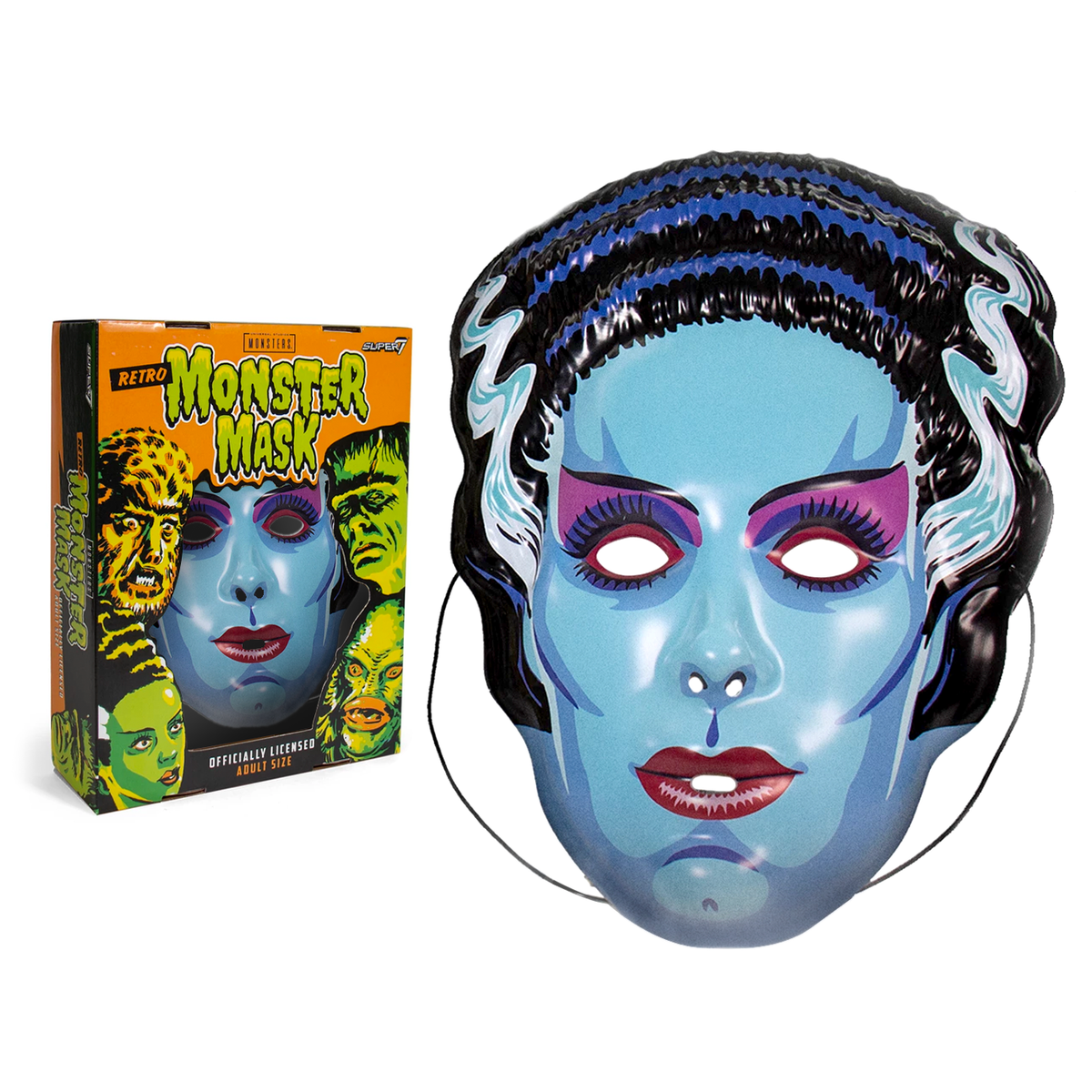 output Bounty Puur Universal Monsters Mask - Bride of Frankenstein (Blue) – Super7