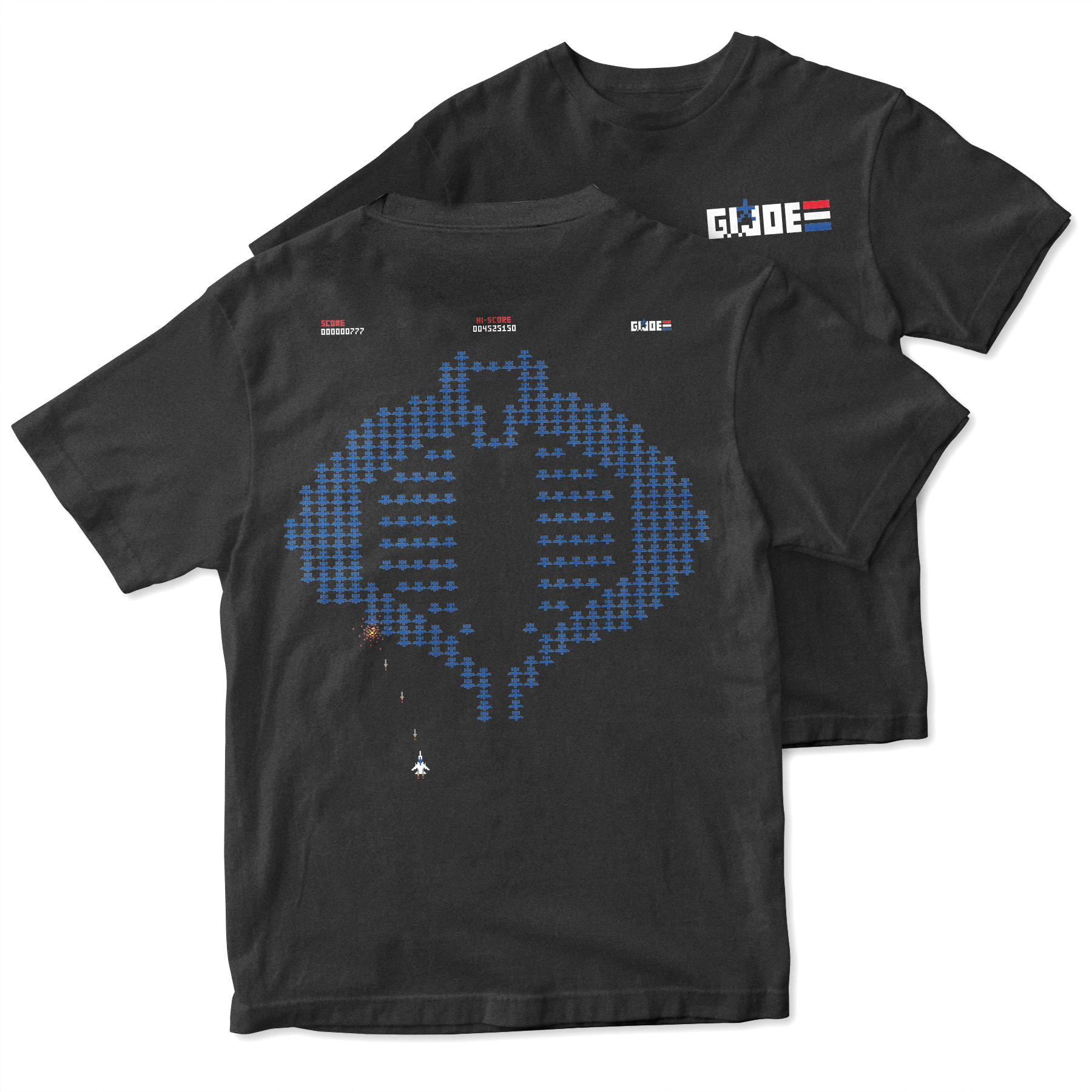G.I. Joe T-Shirt - 8-Bit Cobra Commander Backhit