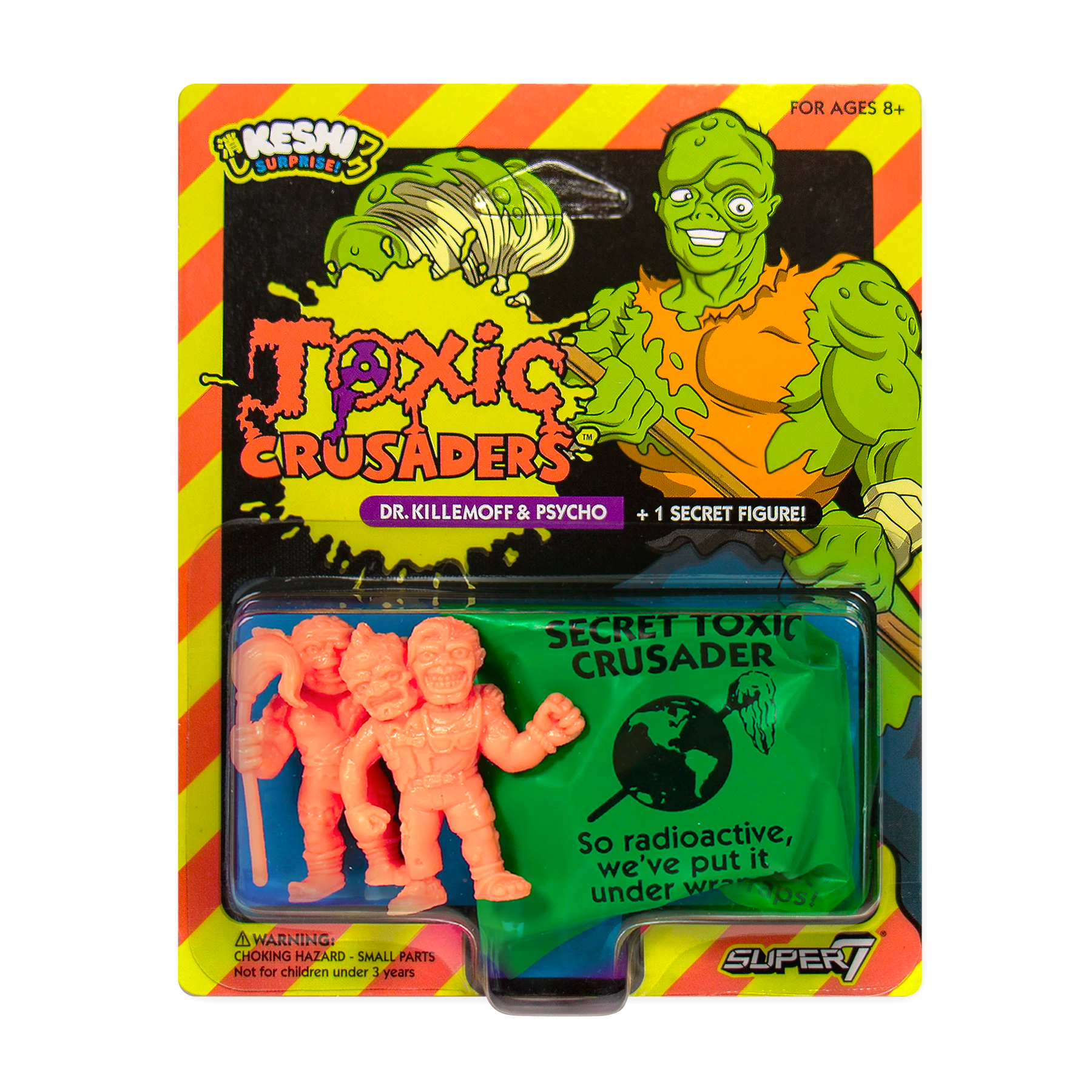 Toxic Crusaders Keshi - Pack A (PINK) - Toxie, Headbanger & Secret Figure