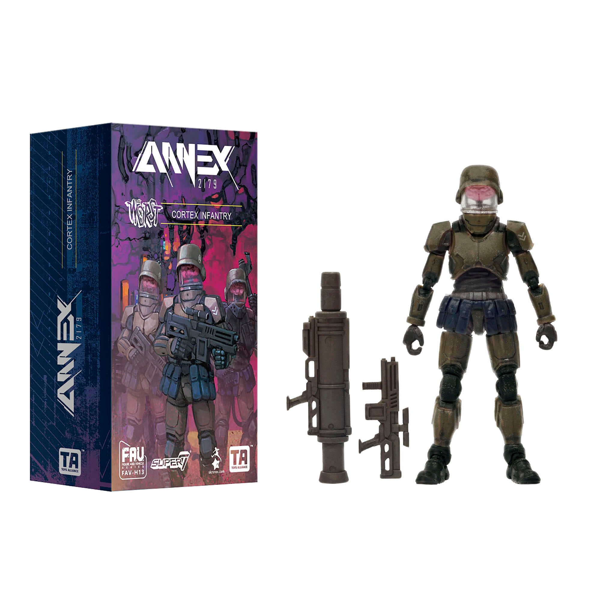 Acid Rain ReAction Figures W1 - Cortex Commander Infantry Marine