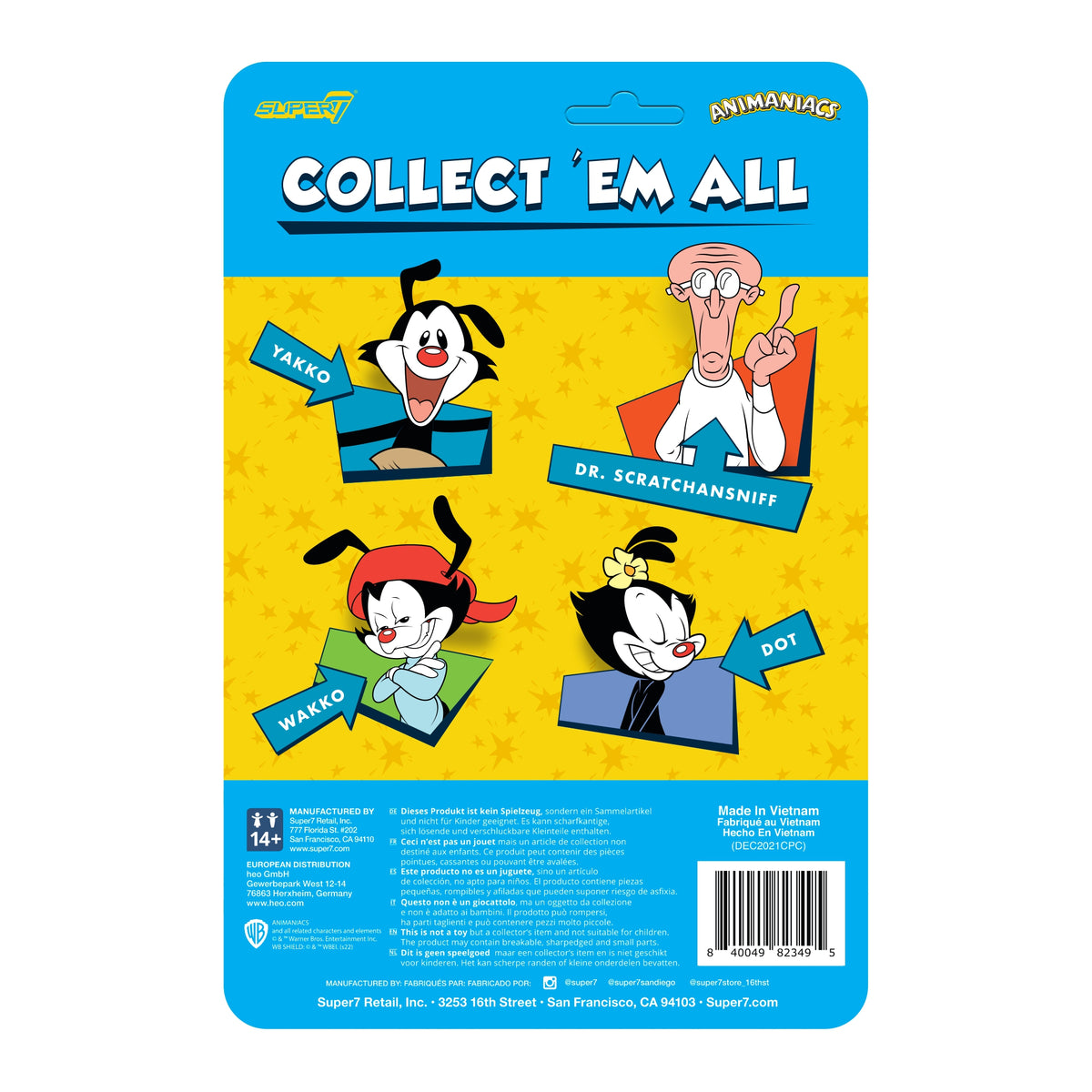 Animaniacs ReAction Figures Wave 1 - Dr. Scratchansniff