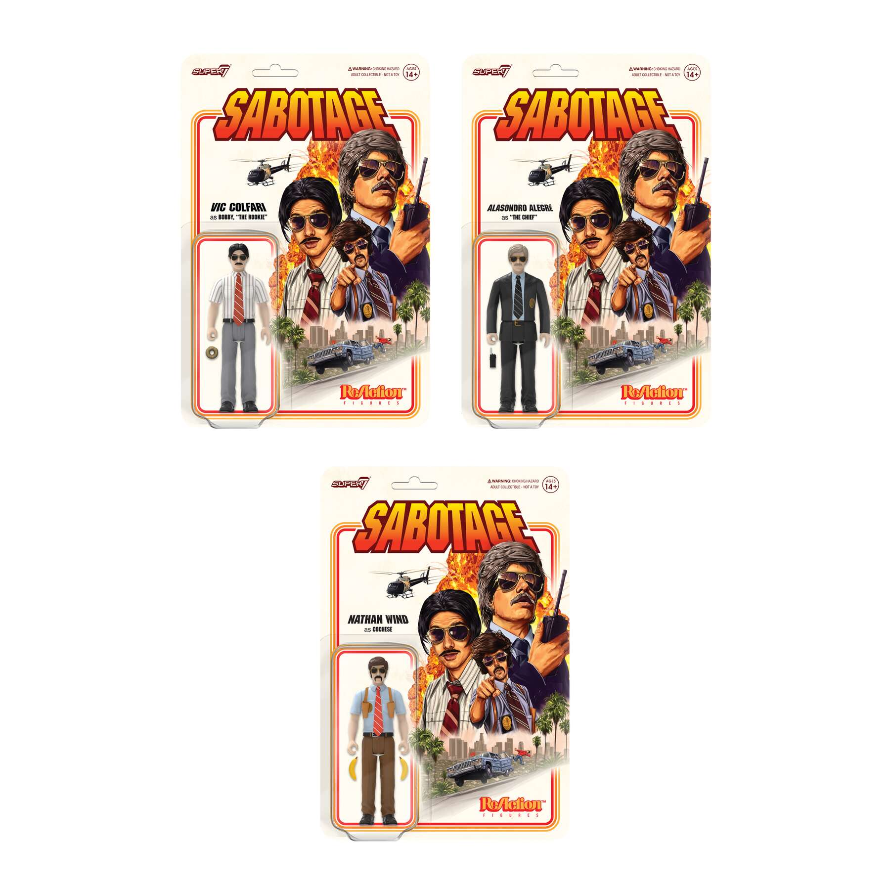 Beastie Boys ReAction Wave 1 - Sabotage (Set of 3)