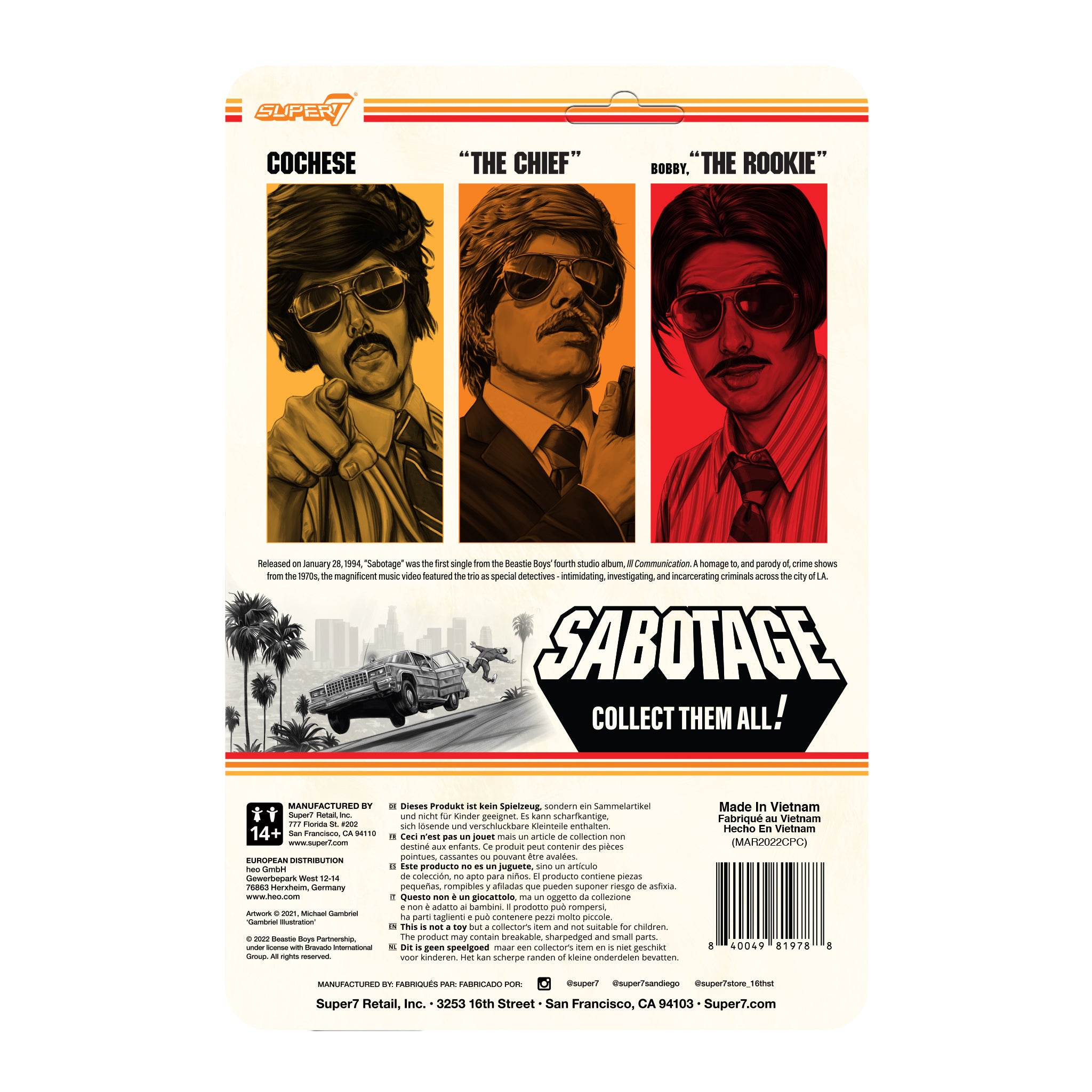 Beastie Boys ReAction Wave 1 - Sabotage - Alasondro Alegré