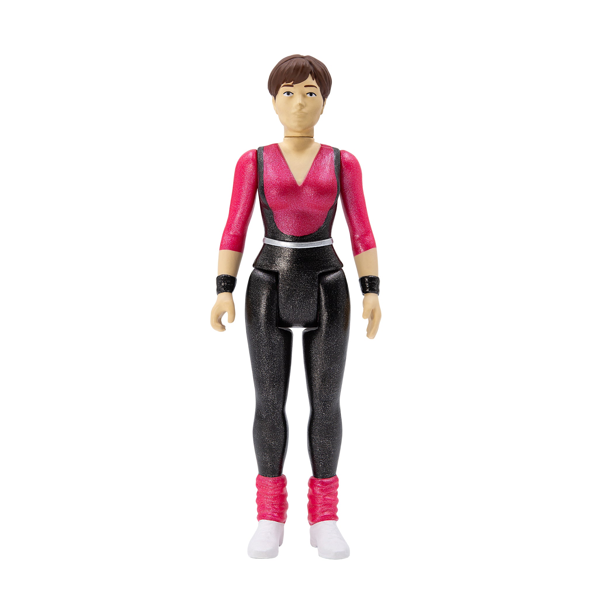 Breakin ReAction figure from the 3-pack wearing metallic pink top and glittery black pants