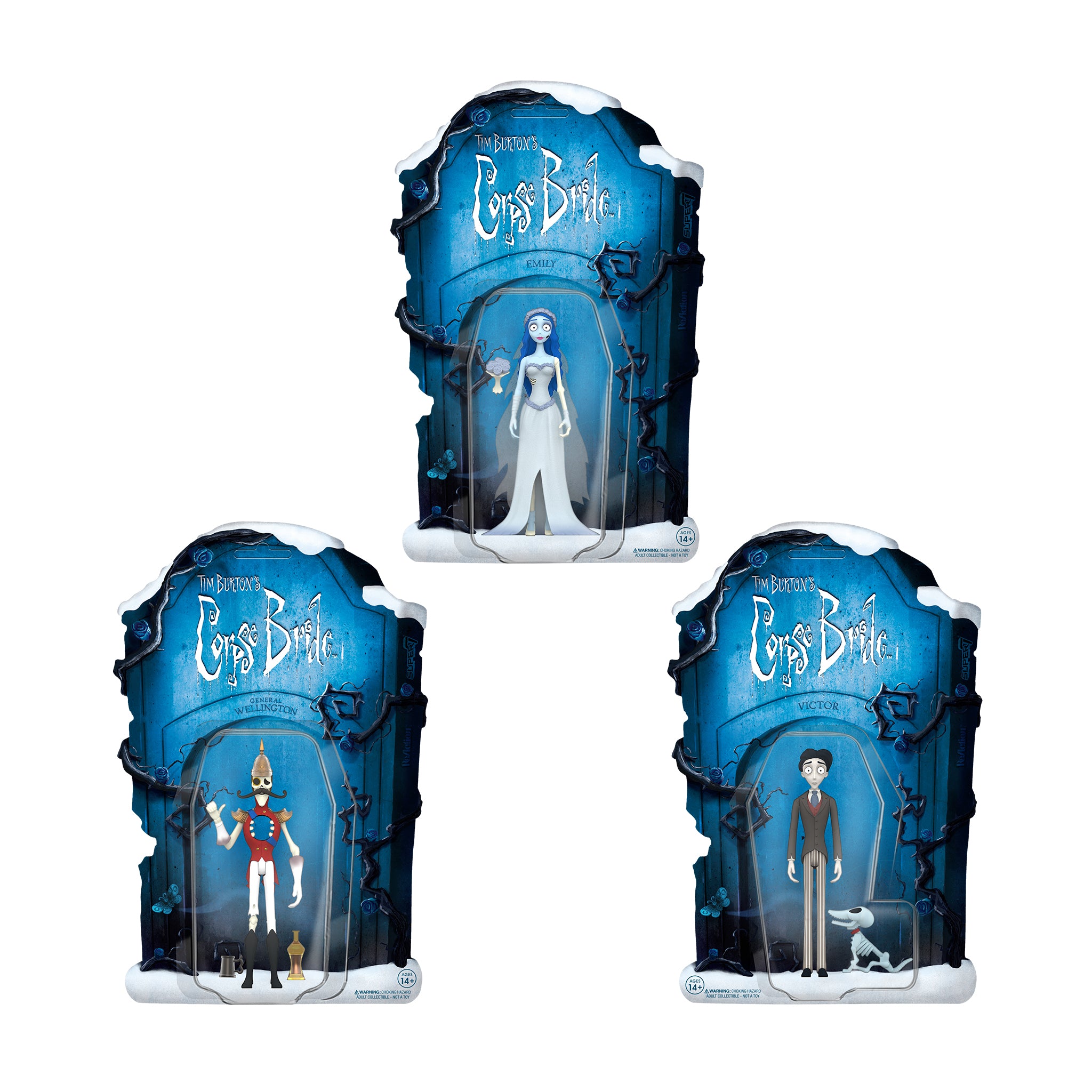 Tim Burton's Corpse Bride ReAction Figures - Set of 3