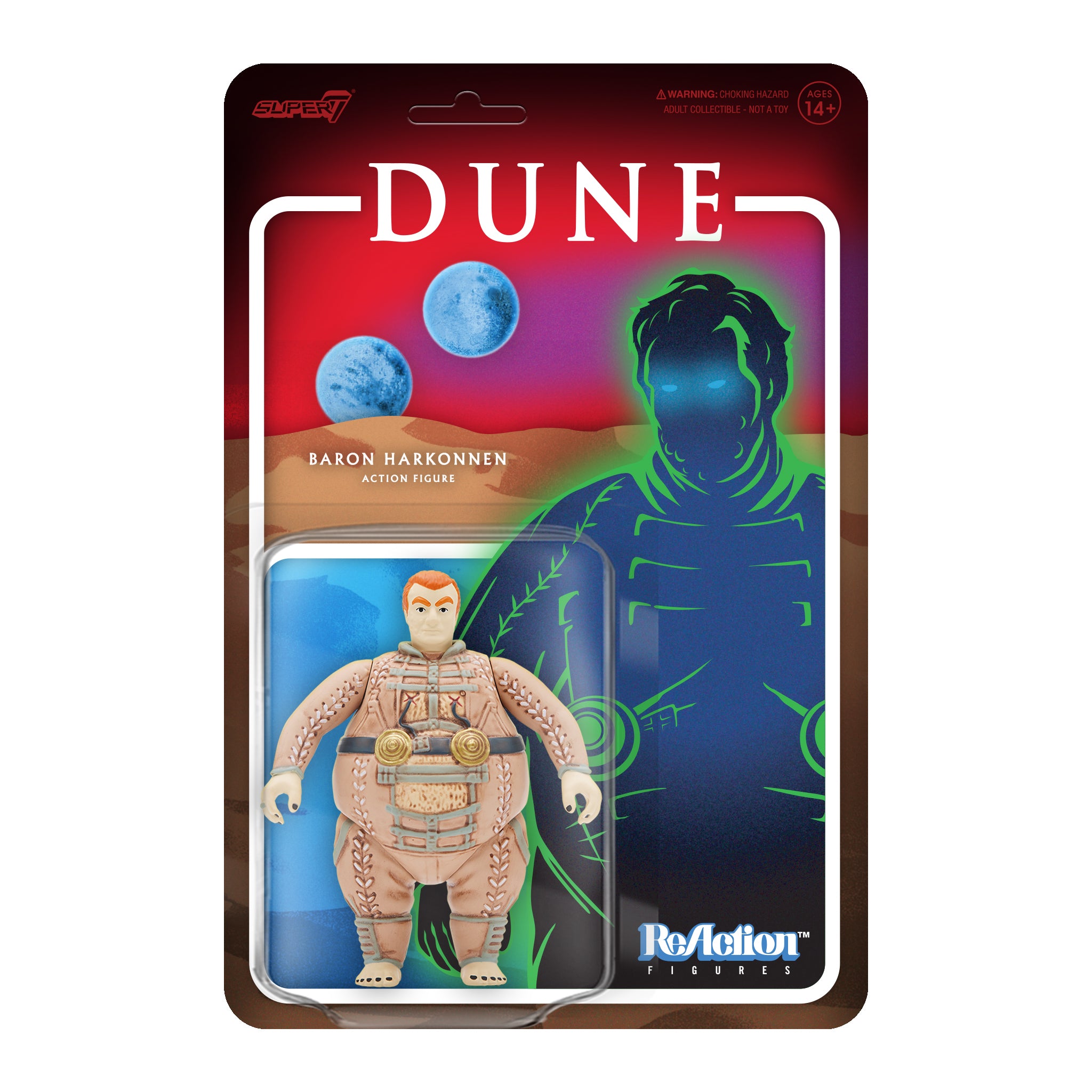 Dune ReAction Wave 1 - Paul Atreides, Baron Harkonnen, Stilgar, and Sardaukar Warrior