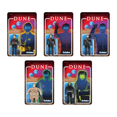 Dune ReAction Wave 1 - Paul Atreides, Baron Harkonnen, Stilgar, and Sardaukar Warrior