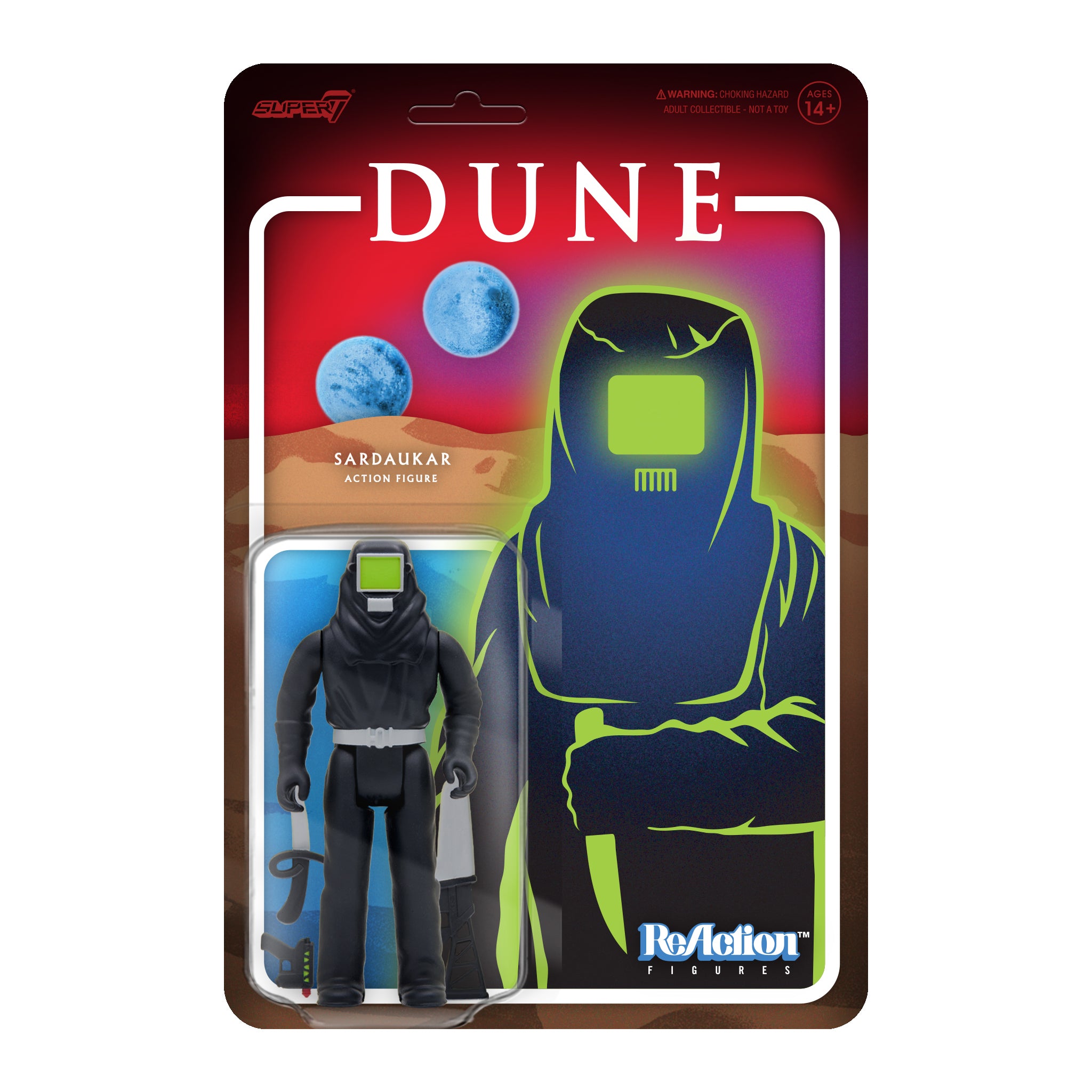 Dune ReAction Wave 1 - Paul Atreides, Baron Harkonnen, Stilgar, and Sardaukar Warrior
