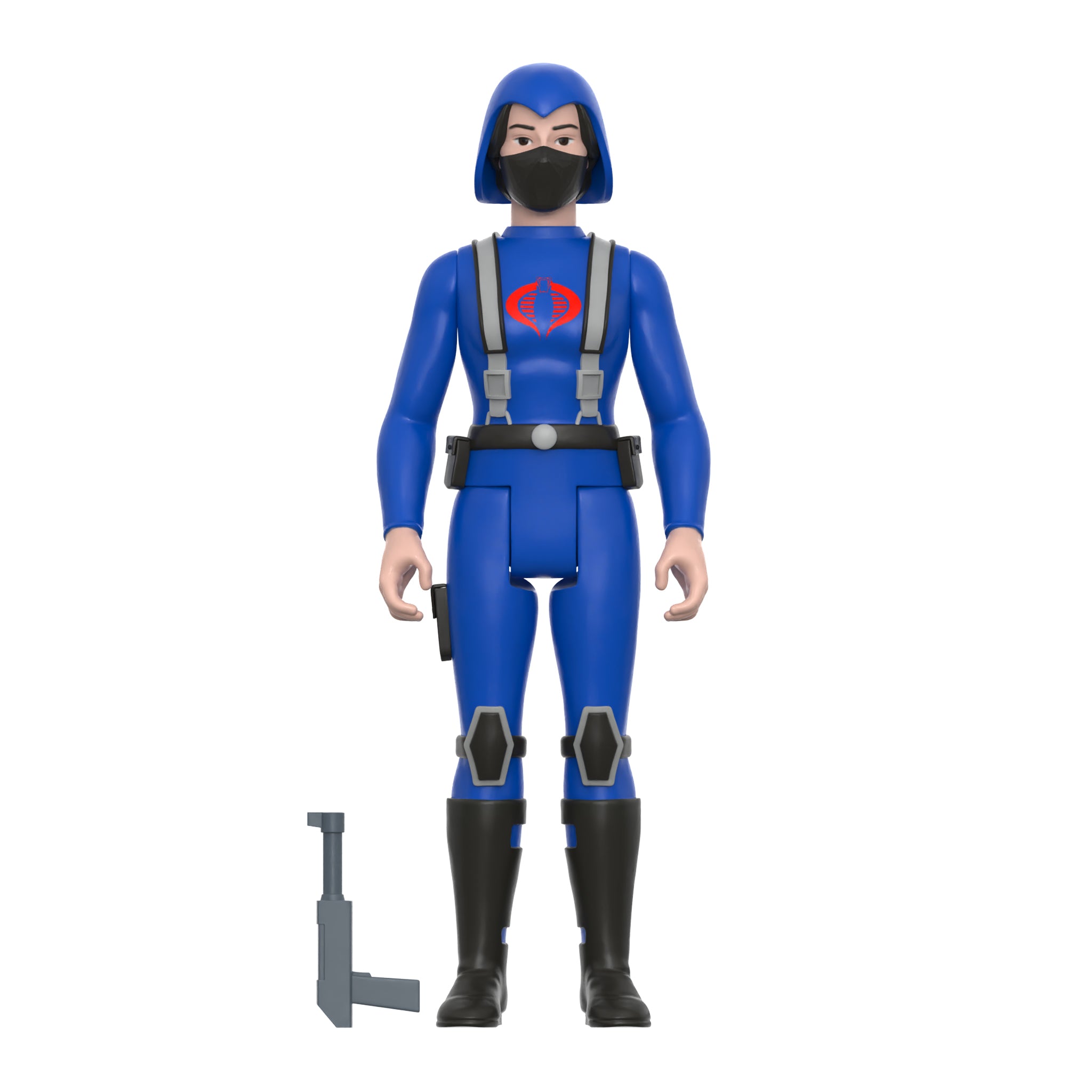 G.I. Joe ReAction Wave 4 - Cobra Female Trooper Short Black Hair (Pink)