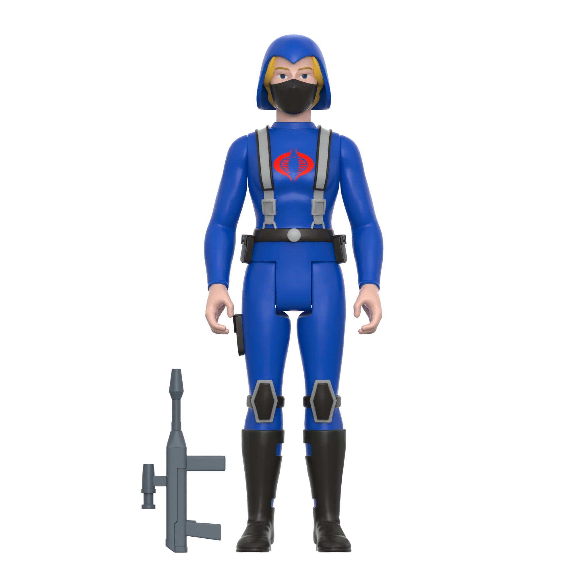 G.I. Joe ReAction Wave 4 - Cobra Female Trooper Long Blonde Hair (Pink)