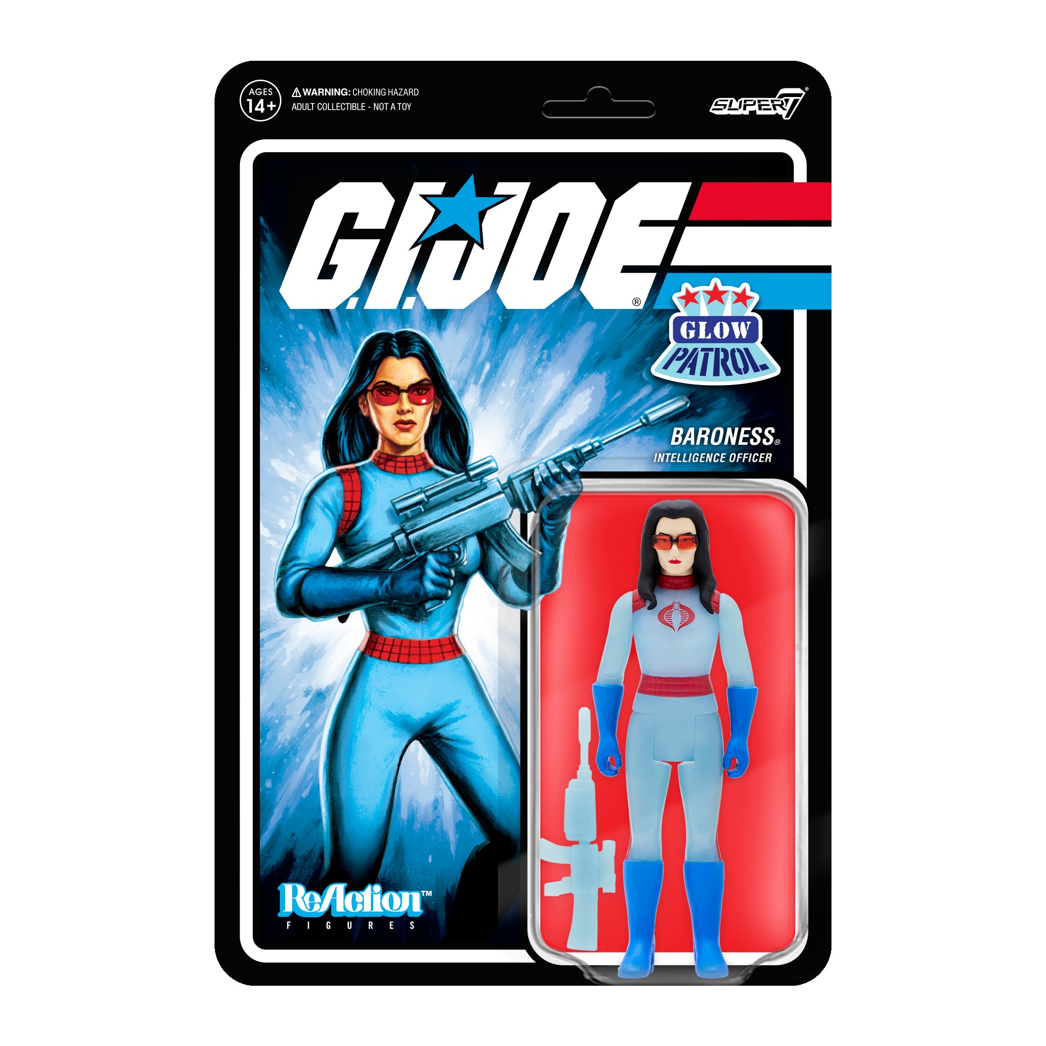 G.I. Joe ReAction Figures Wave 1b - Baroness (Glow Patrol)