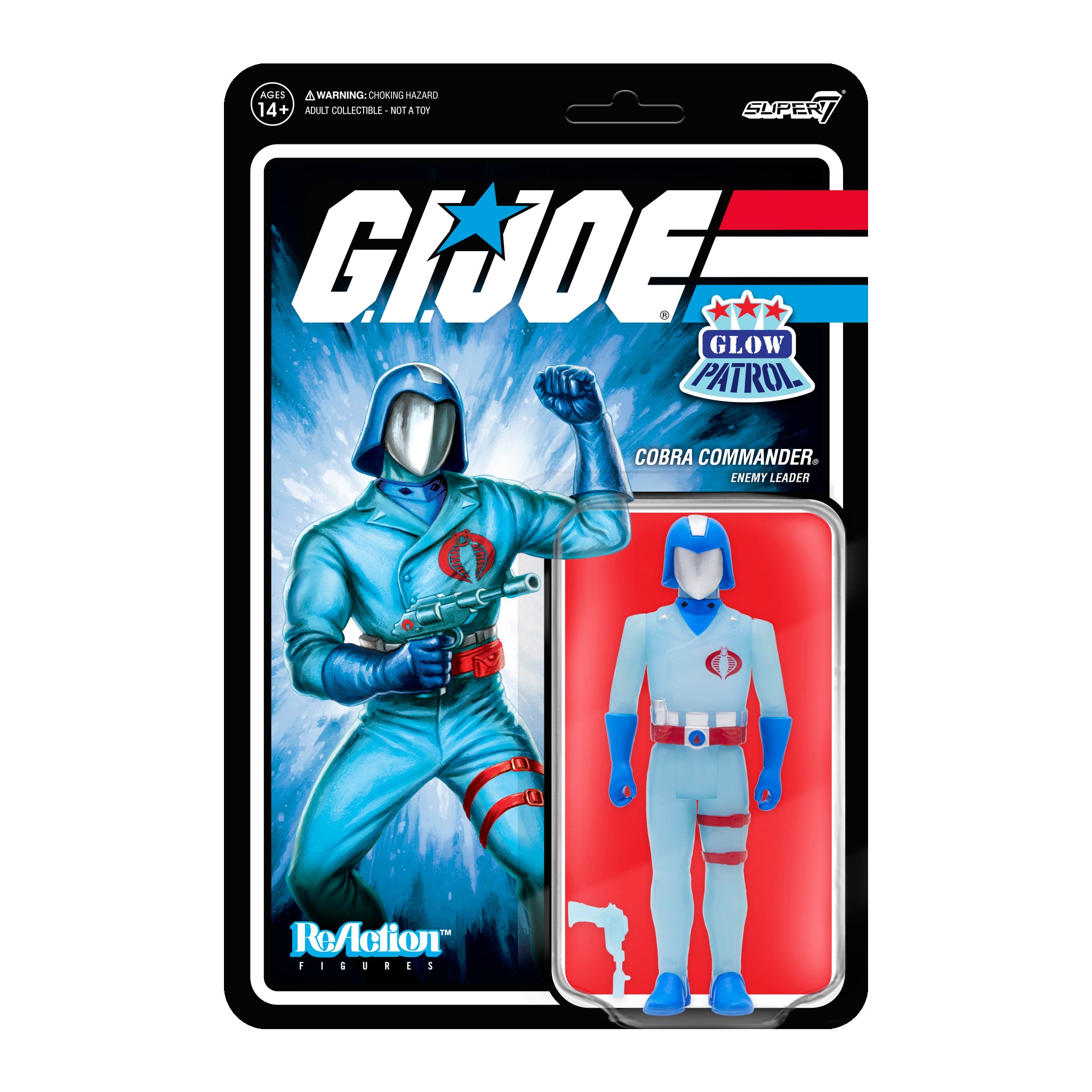 G.I. Joe ReAction Figures Wave 1b - Cobra Commander (Glow Patrol)
