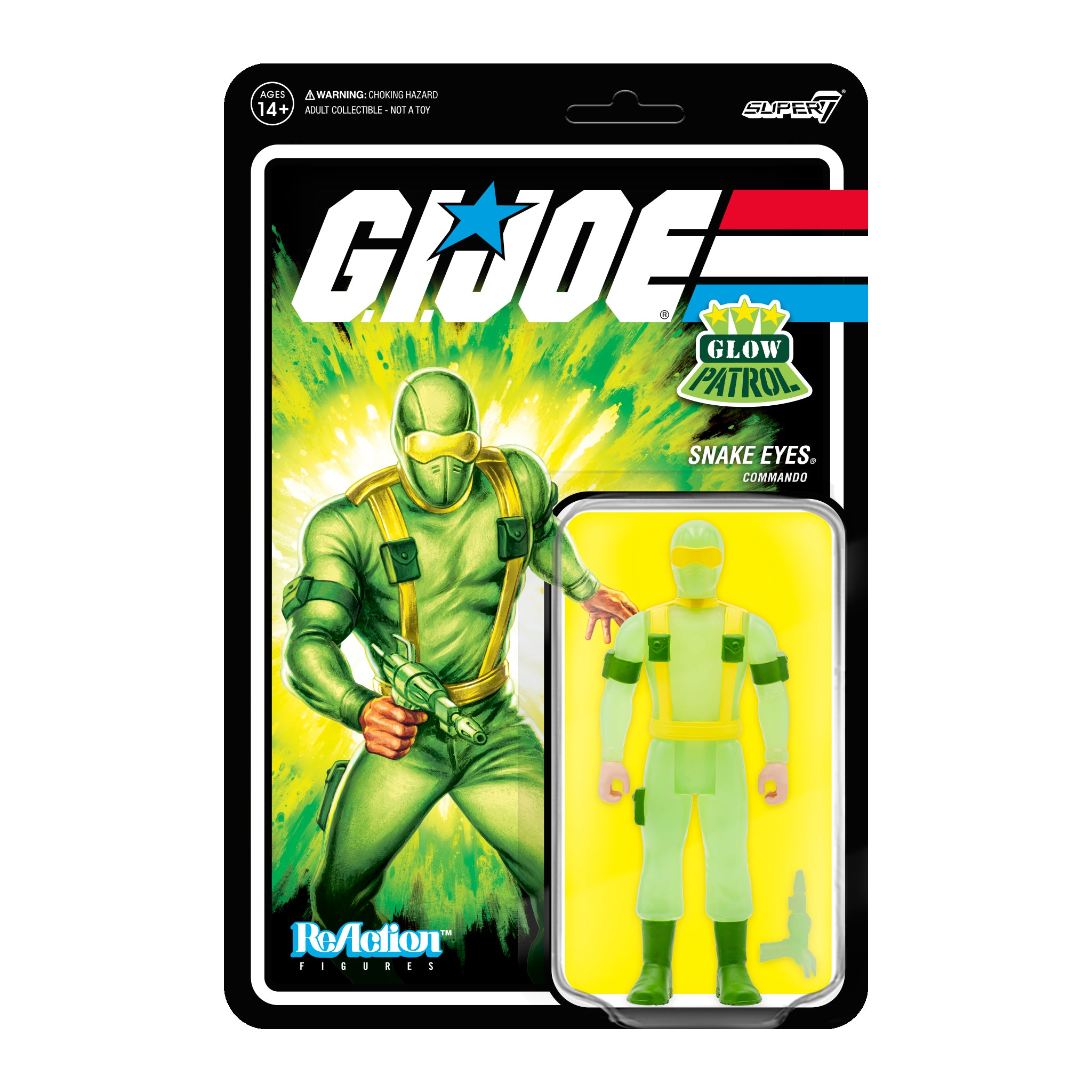 G.I. Joe ReAction Figures Wave 1b - Snake Eyes (Glow Patrol)