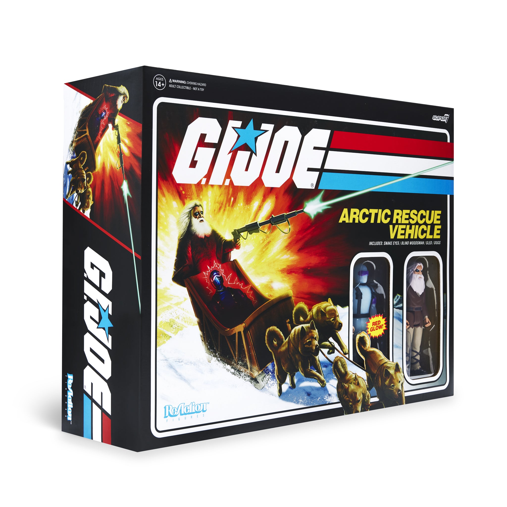 G.I. Joe ReAction Figures - Arctic Rescue Vehicle (Snake Eyes & Blind Woodsman)