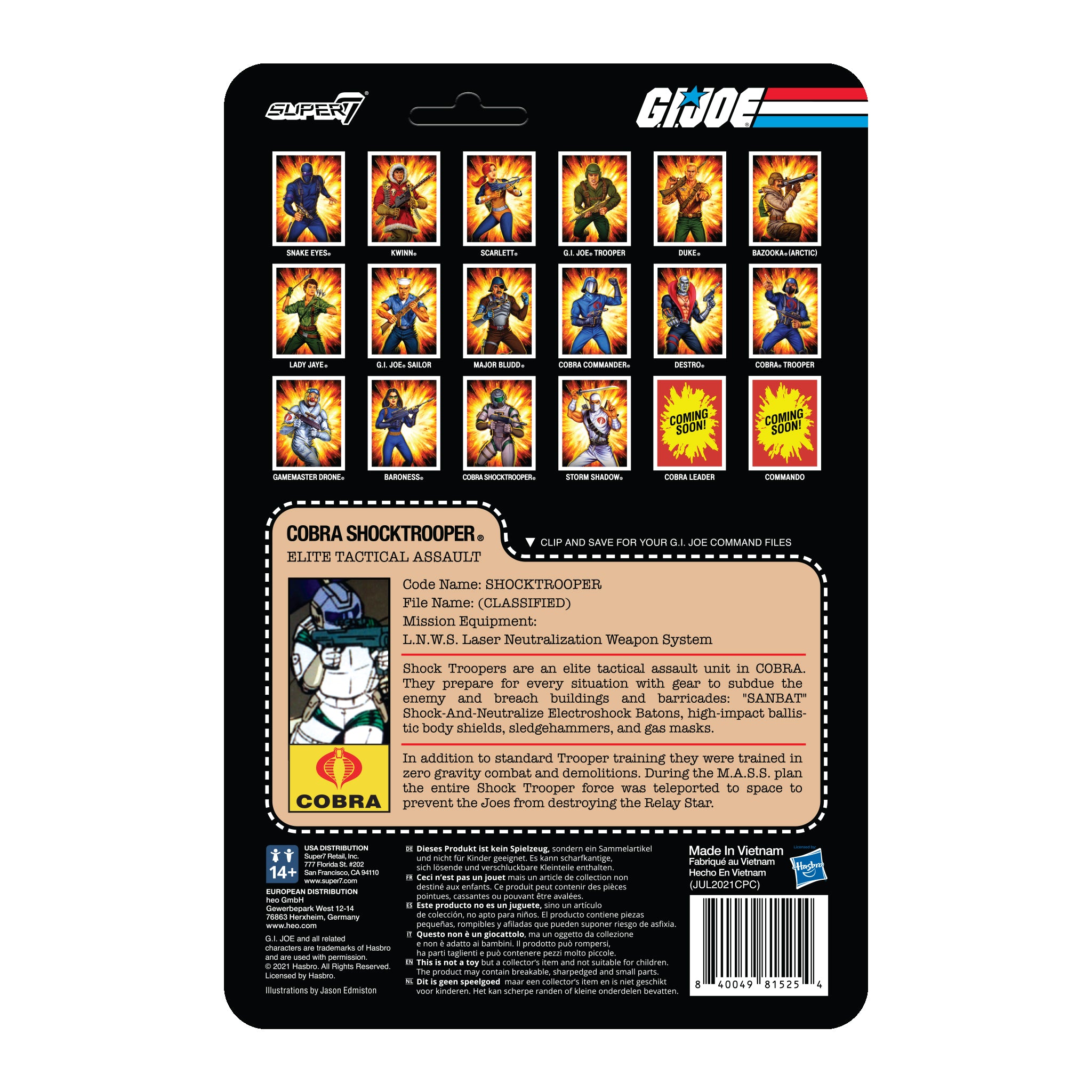 G.I. Joe ReAction Figures Wave 2 - Cobra Shocktrooper (Rifle A)